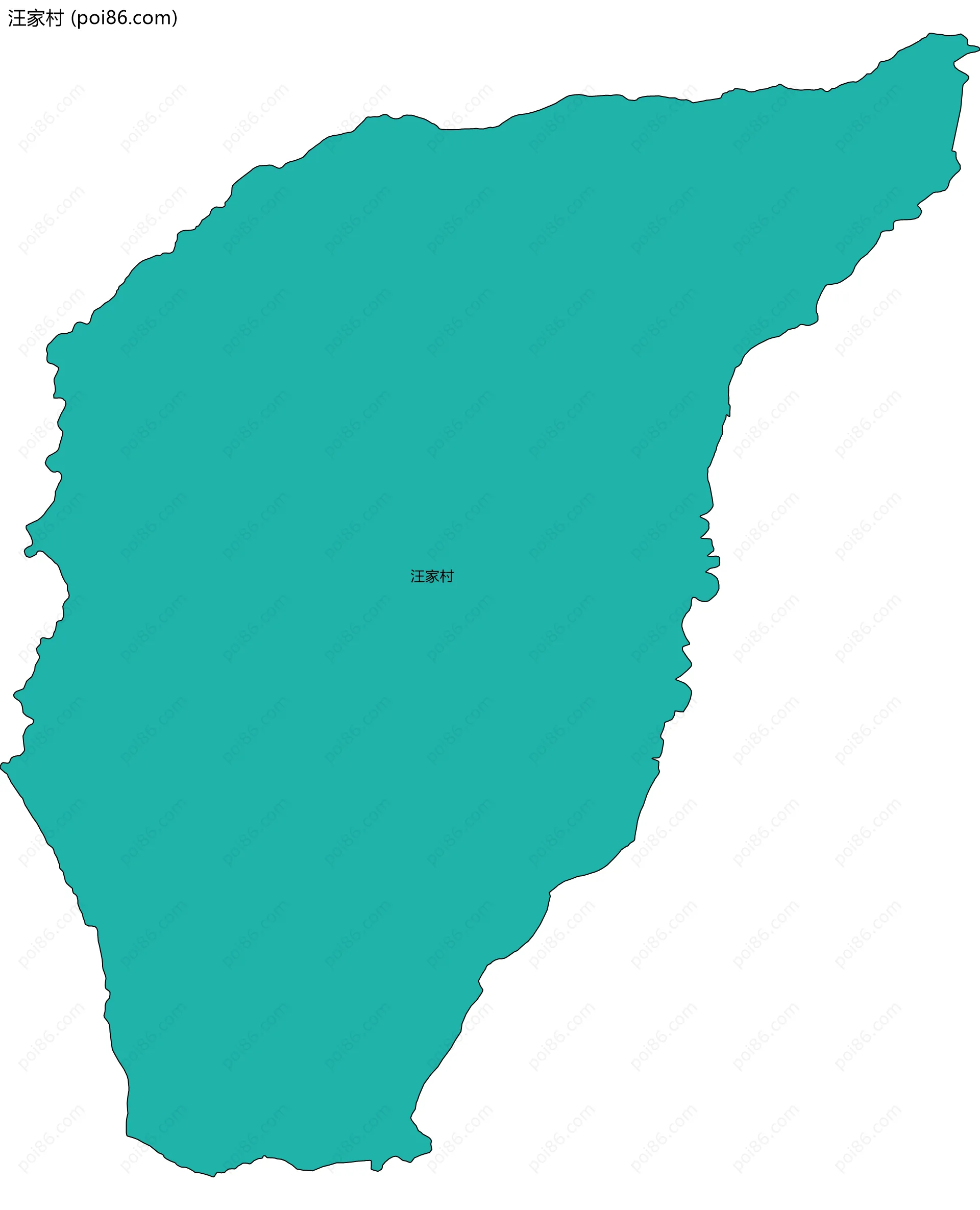 汪家村边界地图