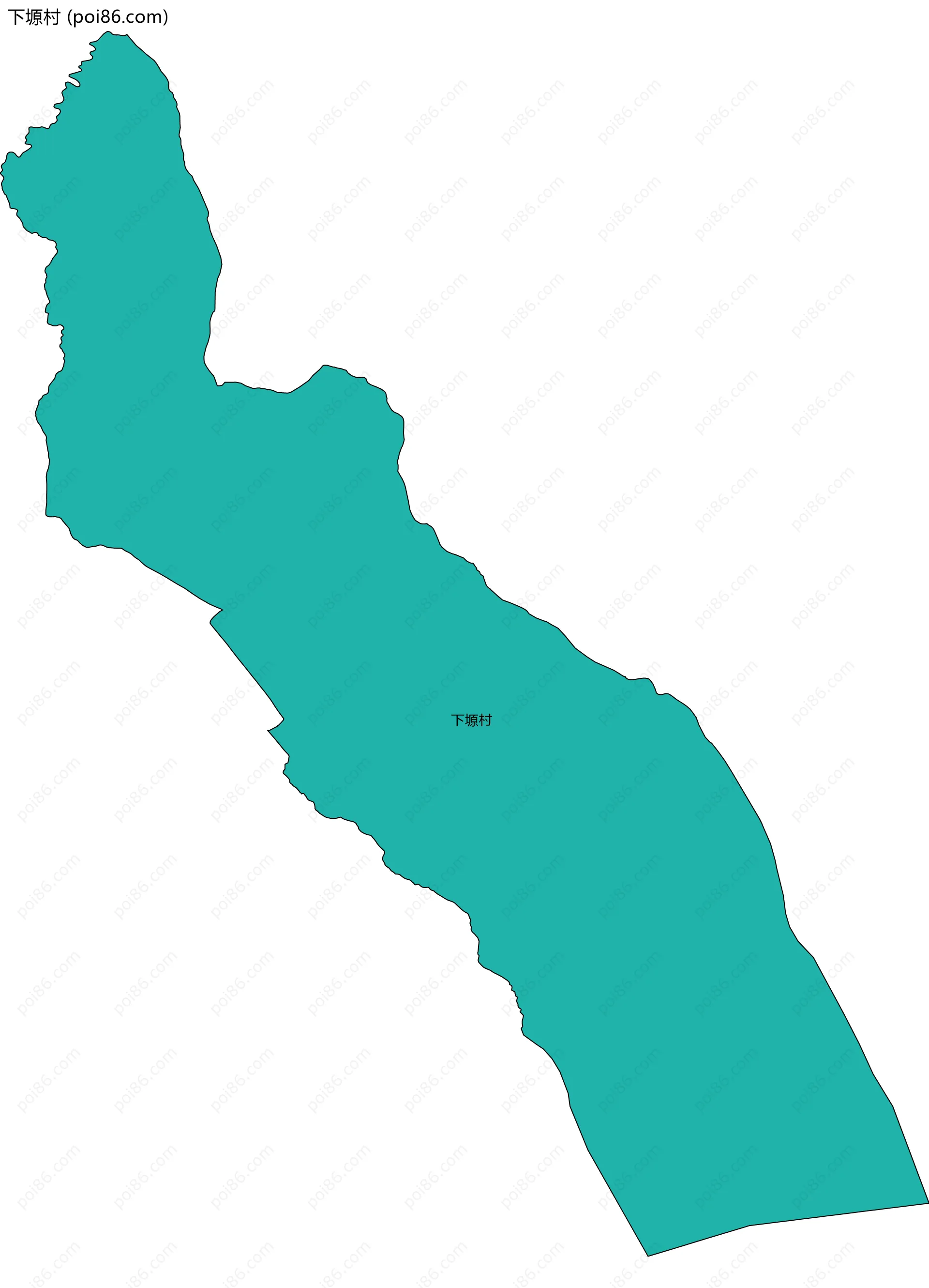 下塬村边界地图