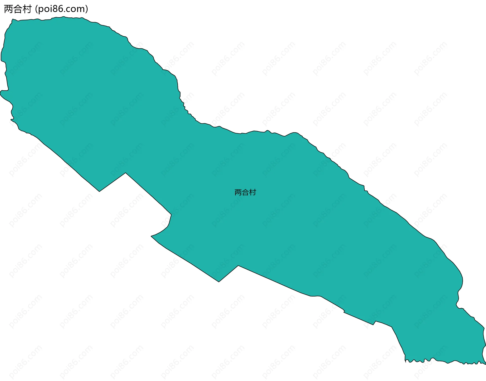 两合村边界地图