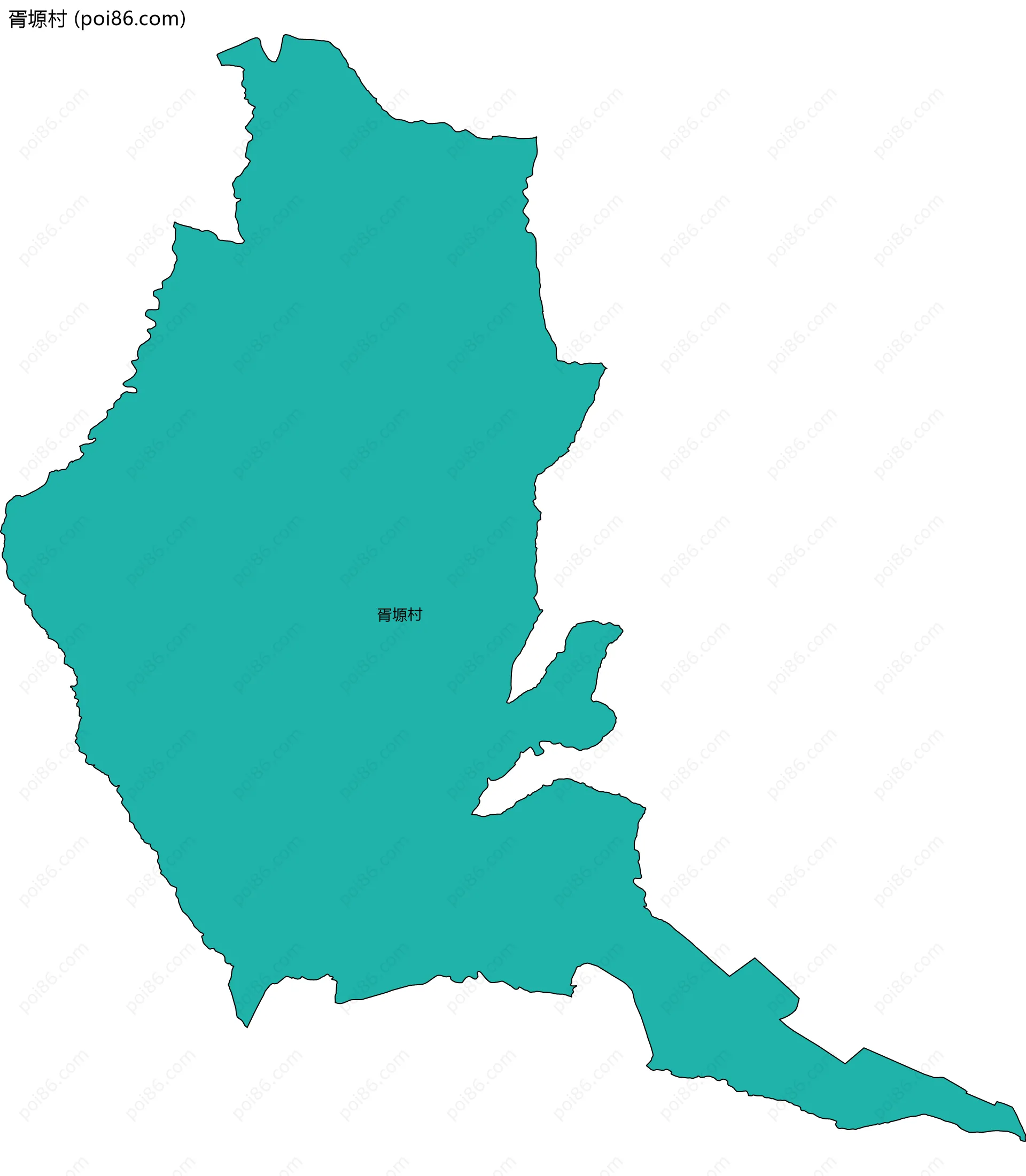 胥塬村边界地图