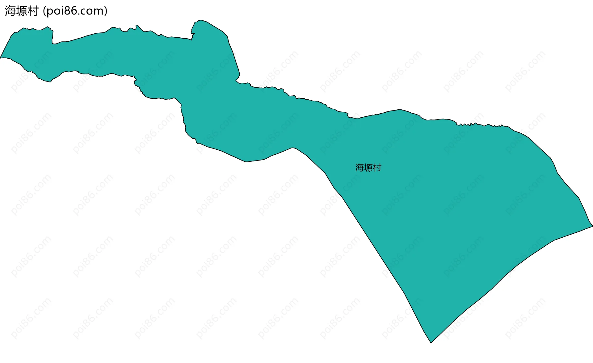 海塬村边界地图