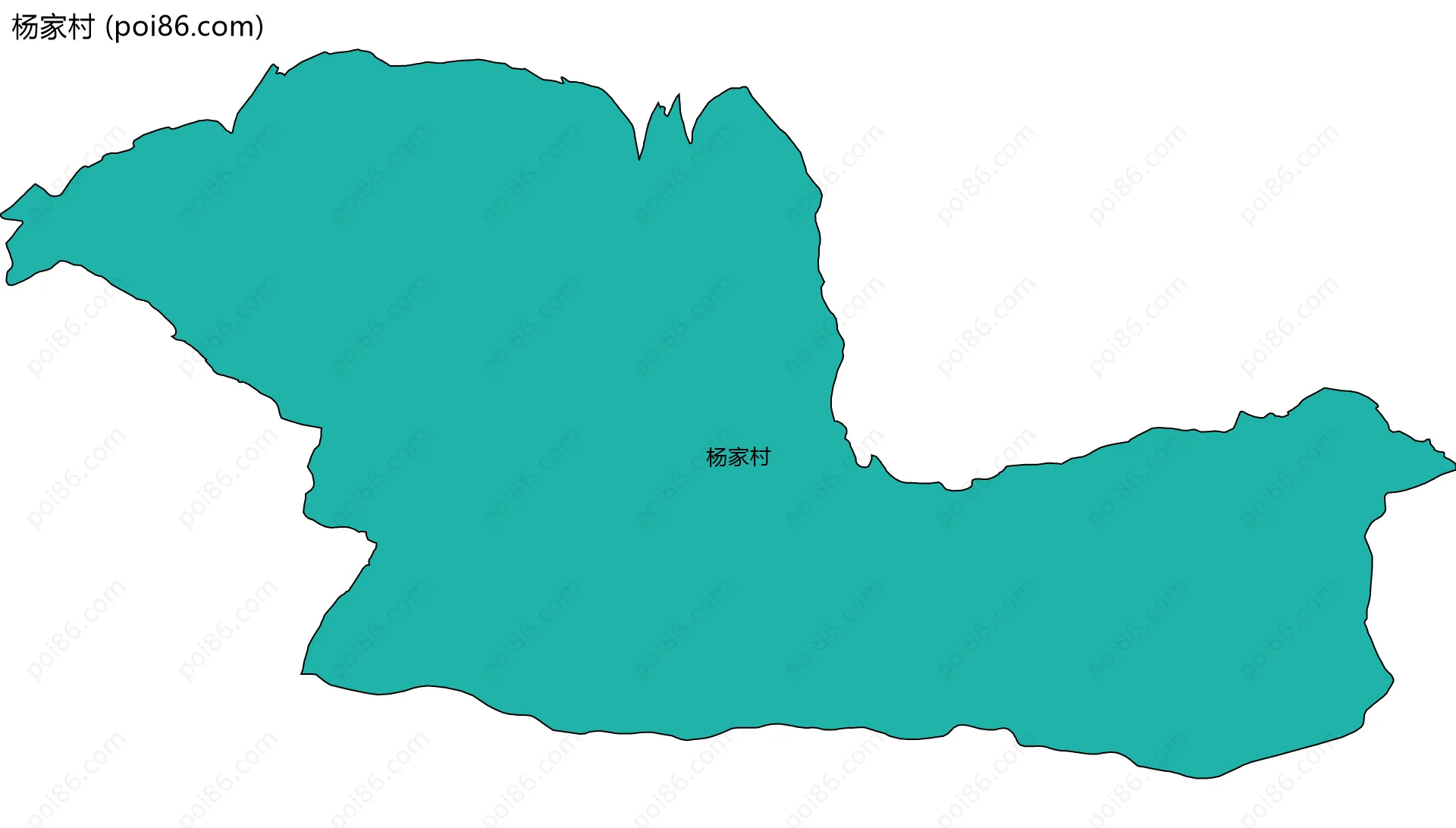 杨家村边界地图