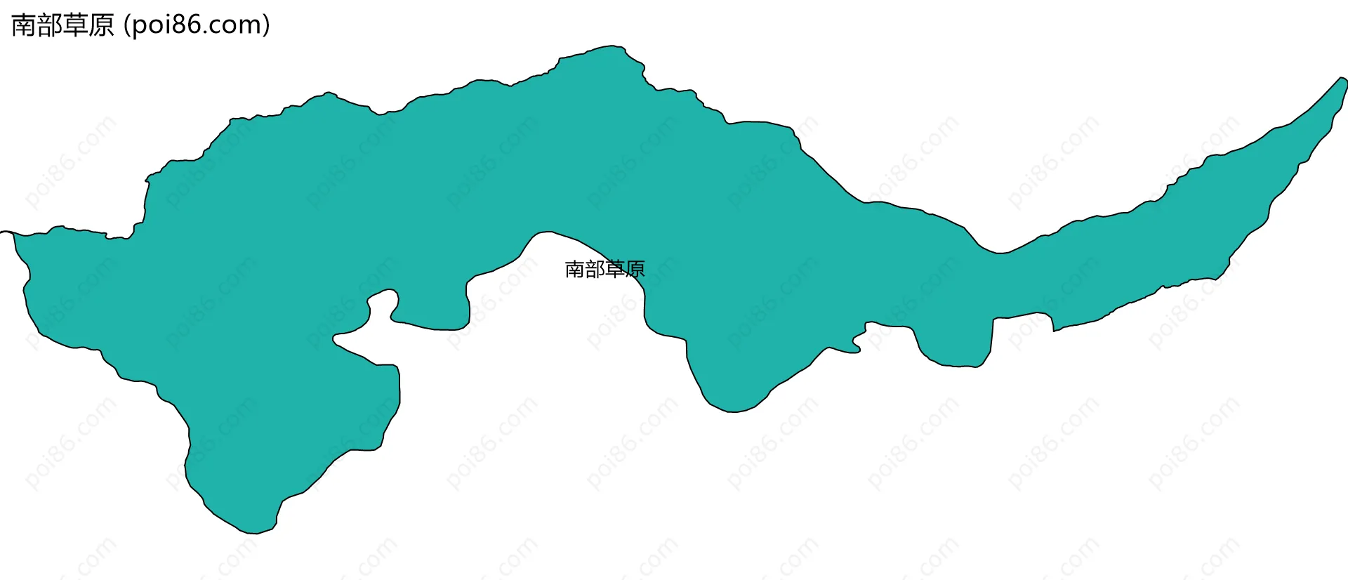 南部草原边界地图