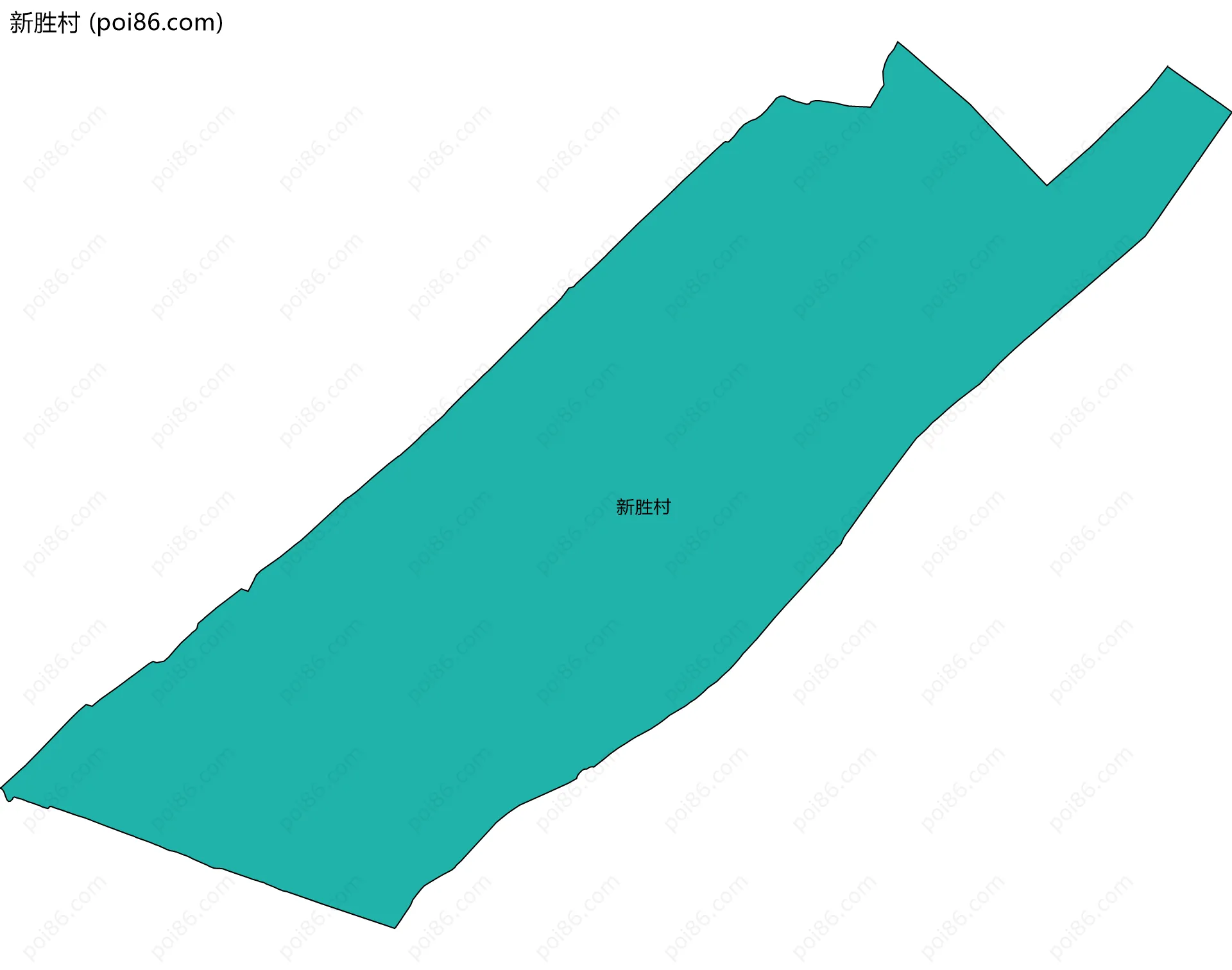 新胜村边界地图