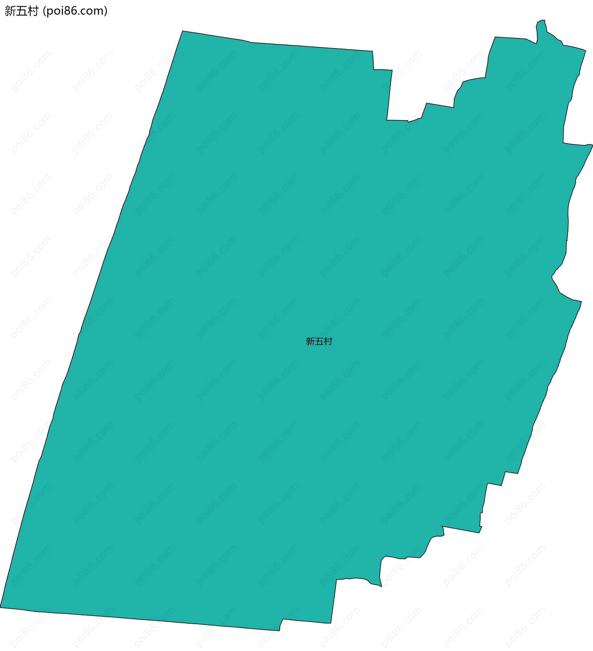 新五村边界地图
