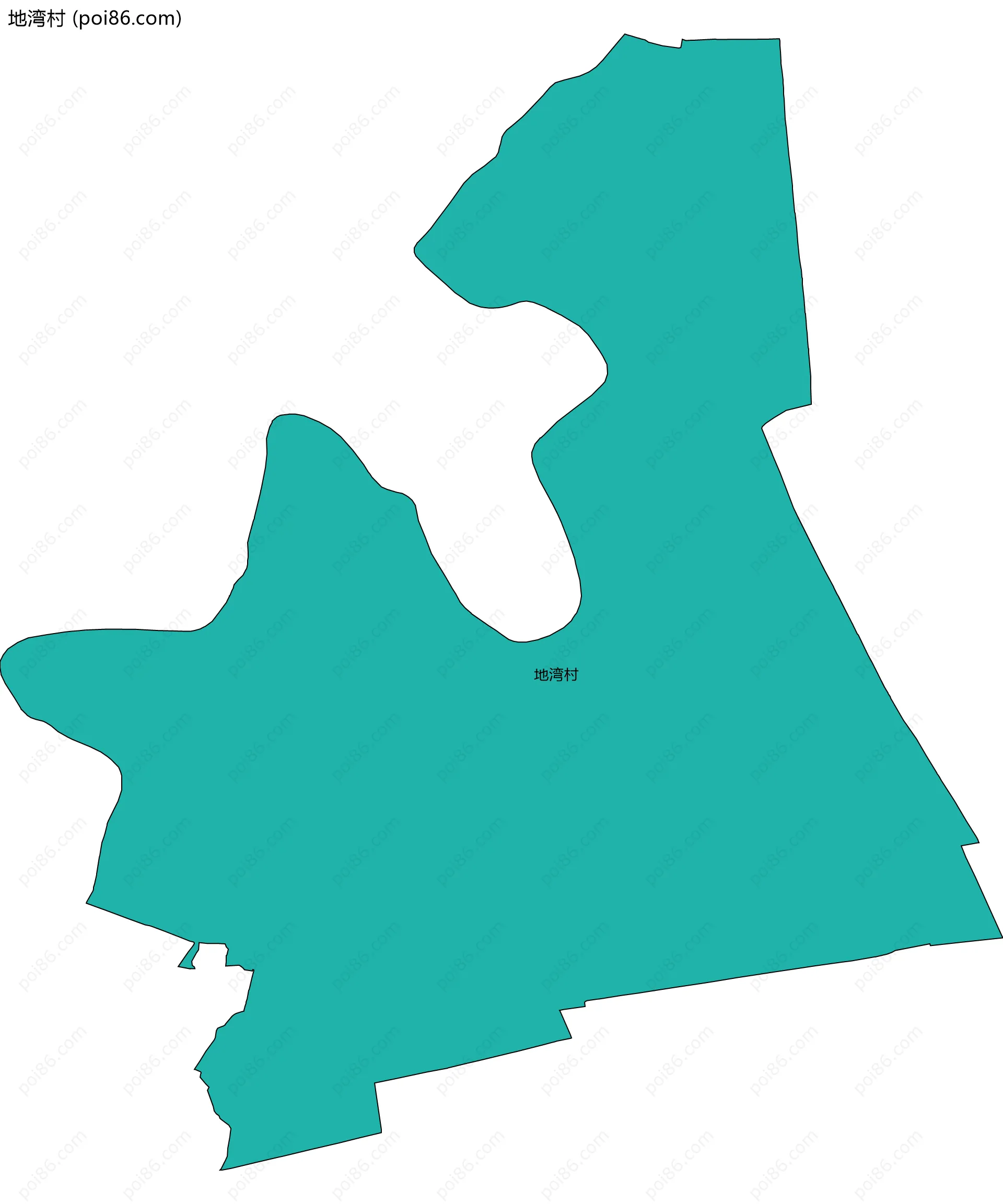 地湾村边界地图