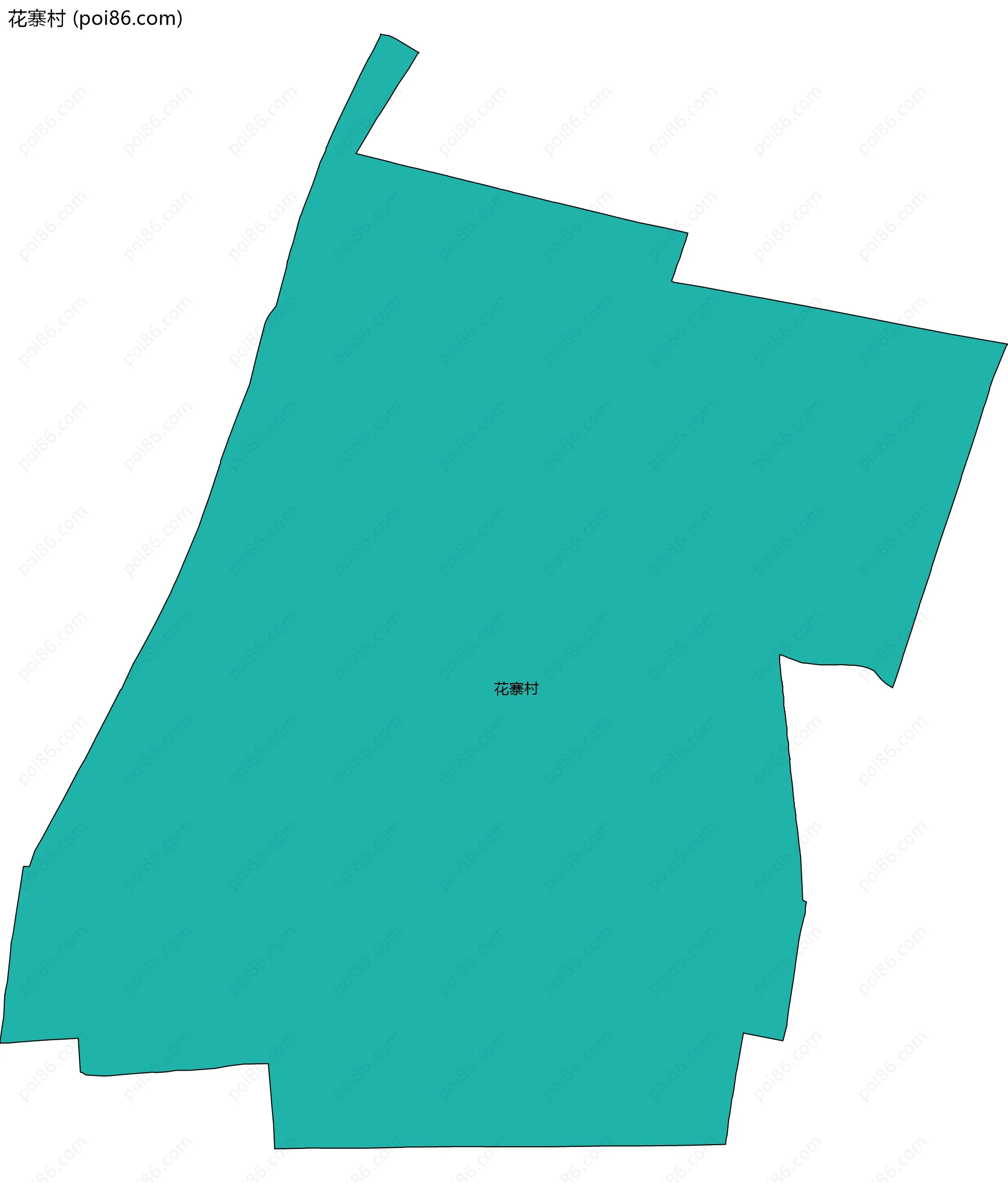 花寨村边界地图