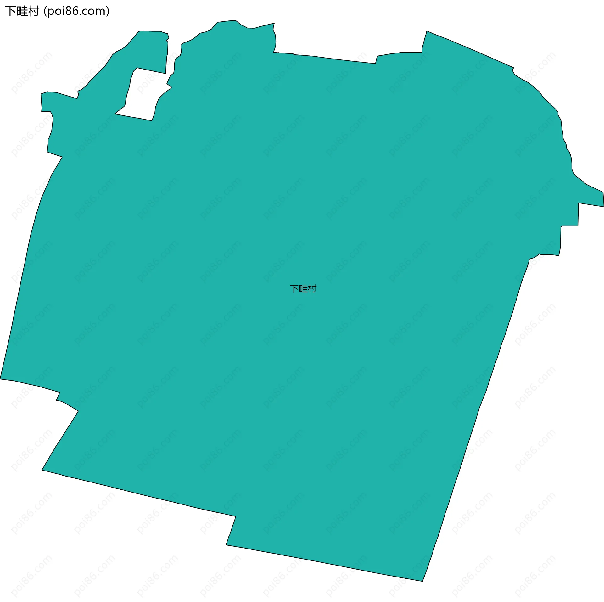 下畦村边界地图