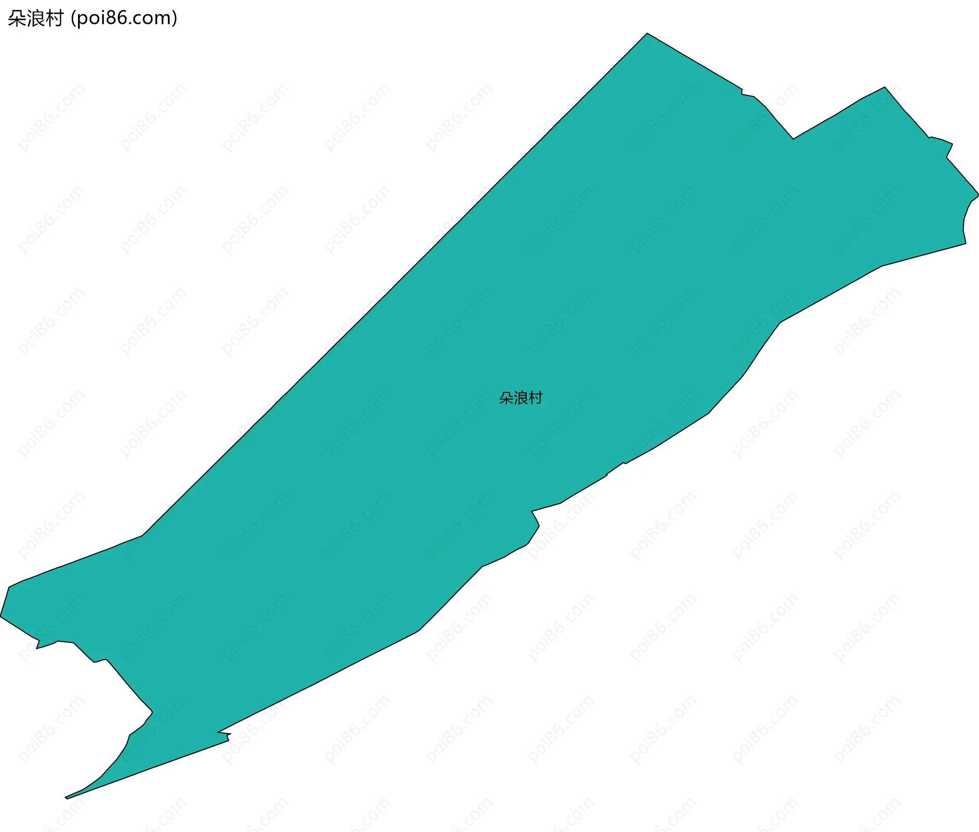 朵浪村边界地图