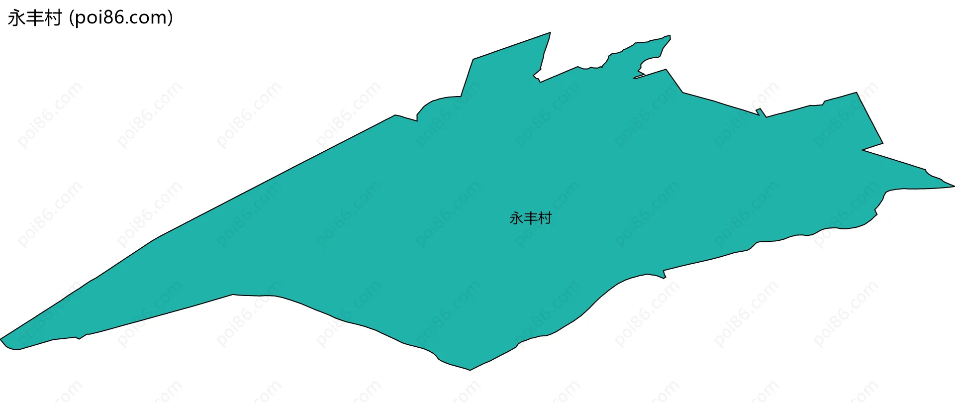 永丰村边界地图