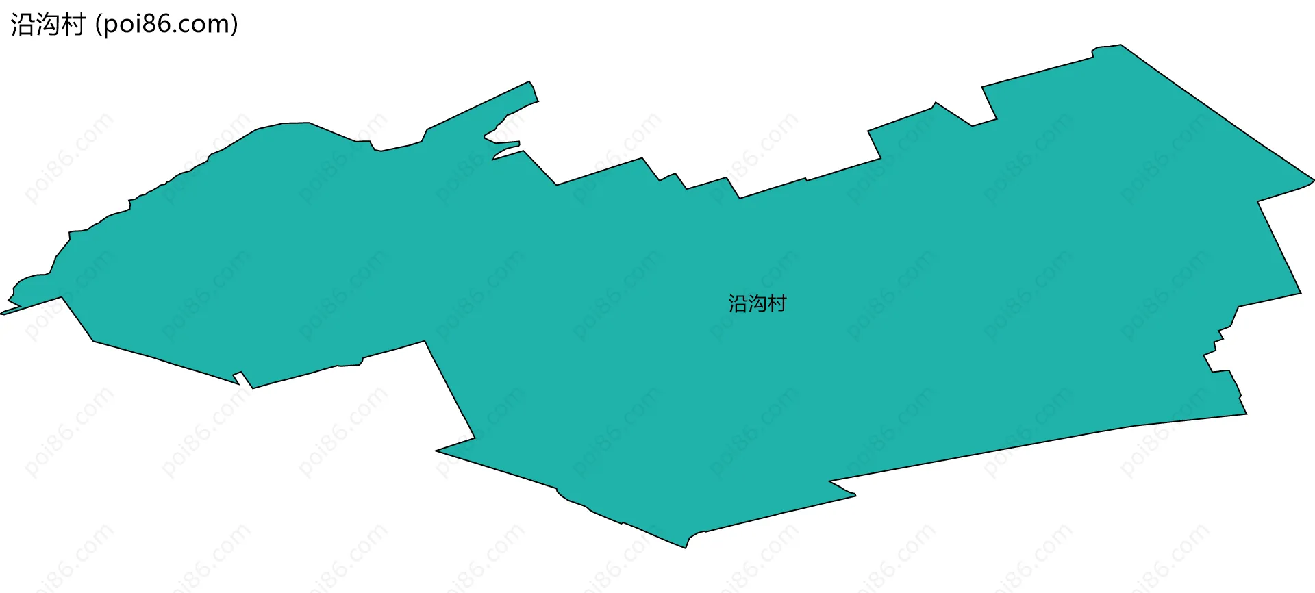 沿沟村边界地图