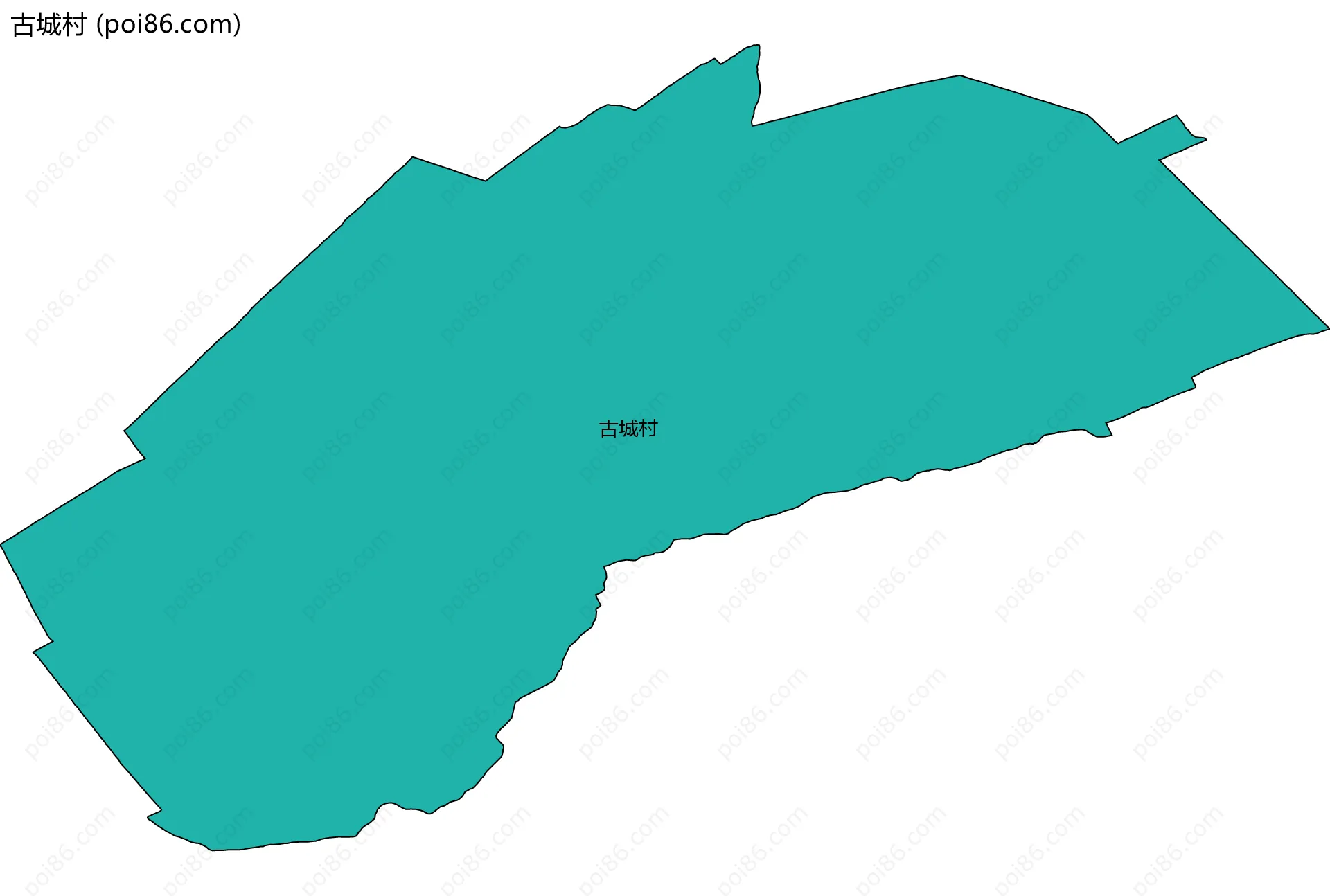 古城村边界地图