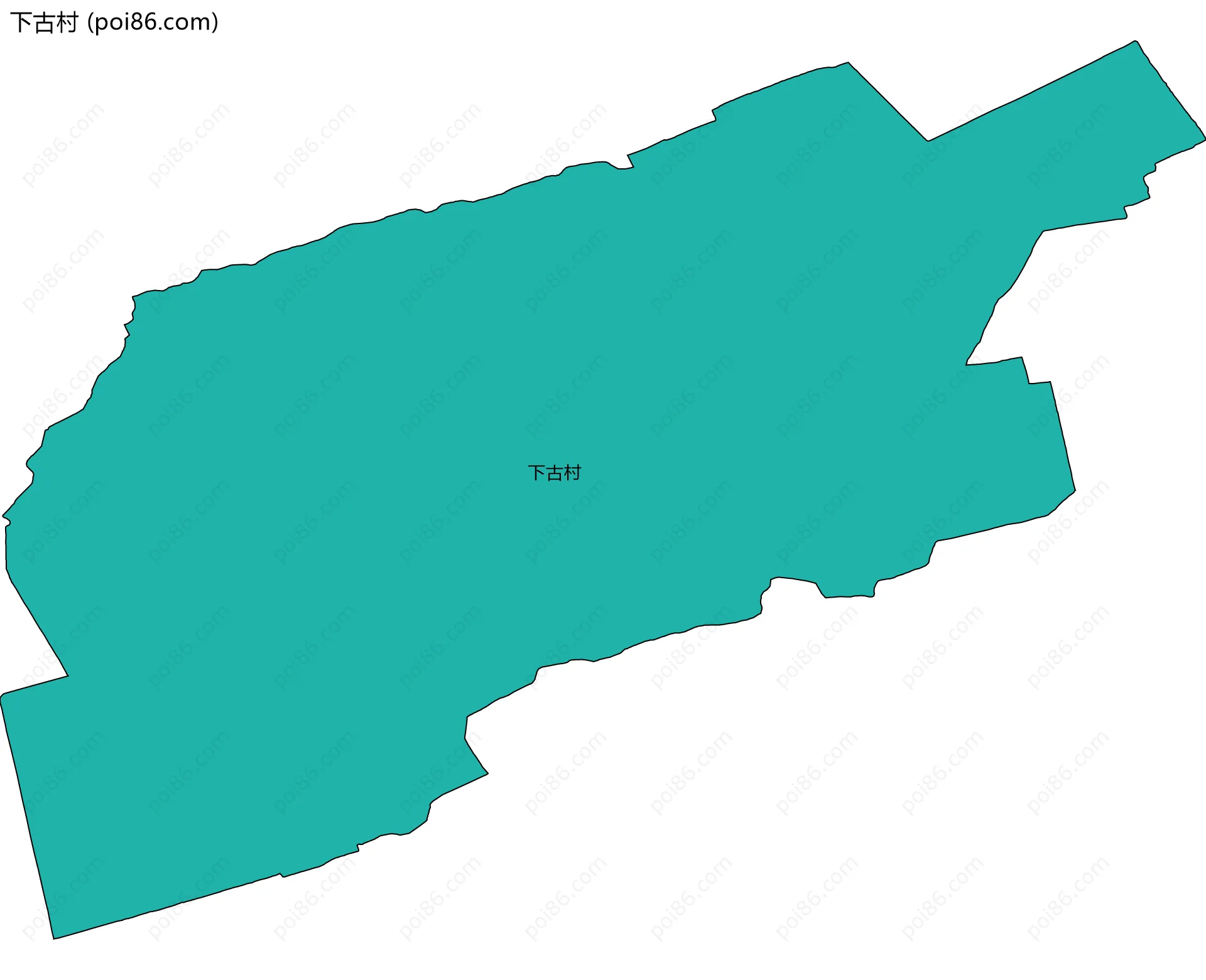 下古村边界地图