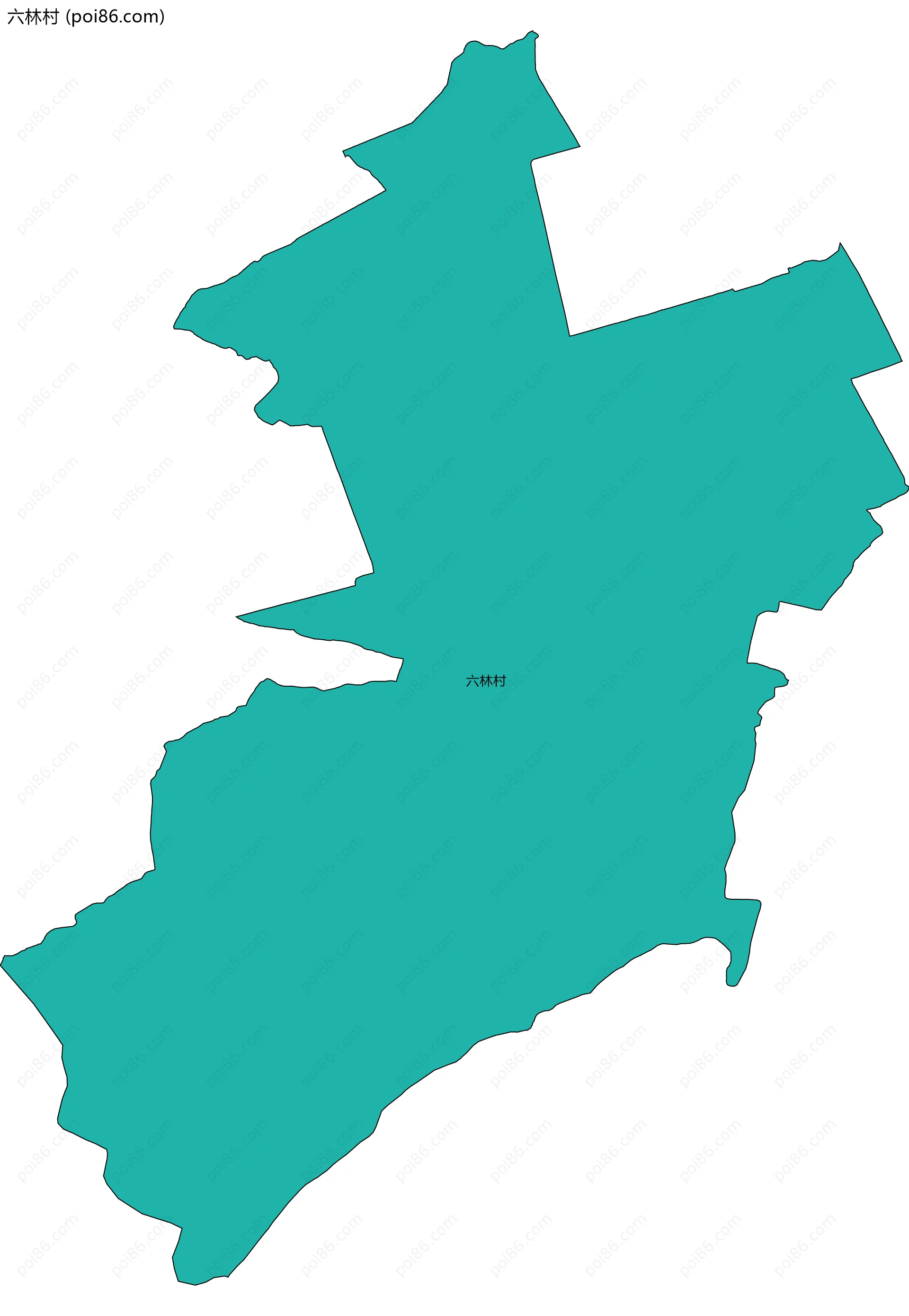 六林村边界地图