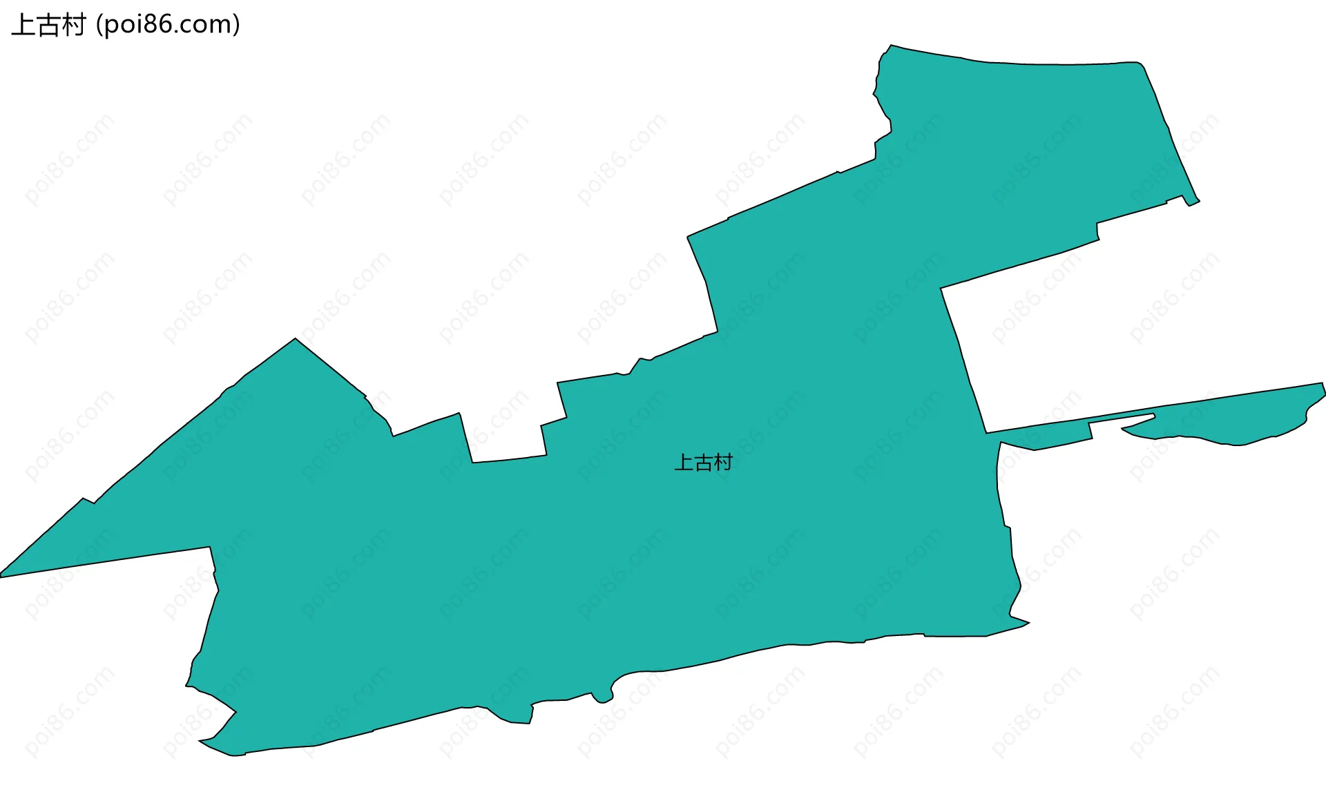 上古村边界地图