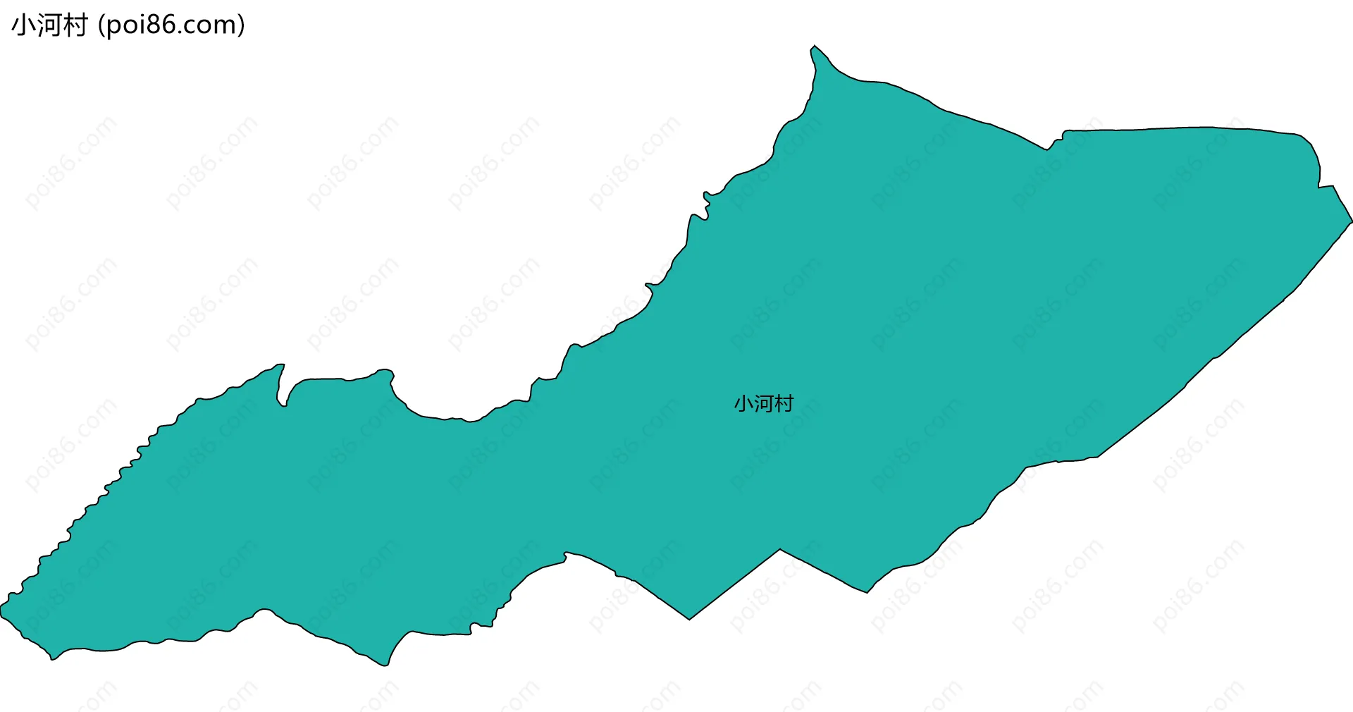 小河村边界地图