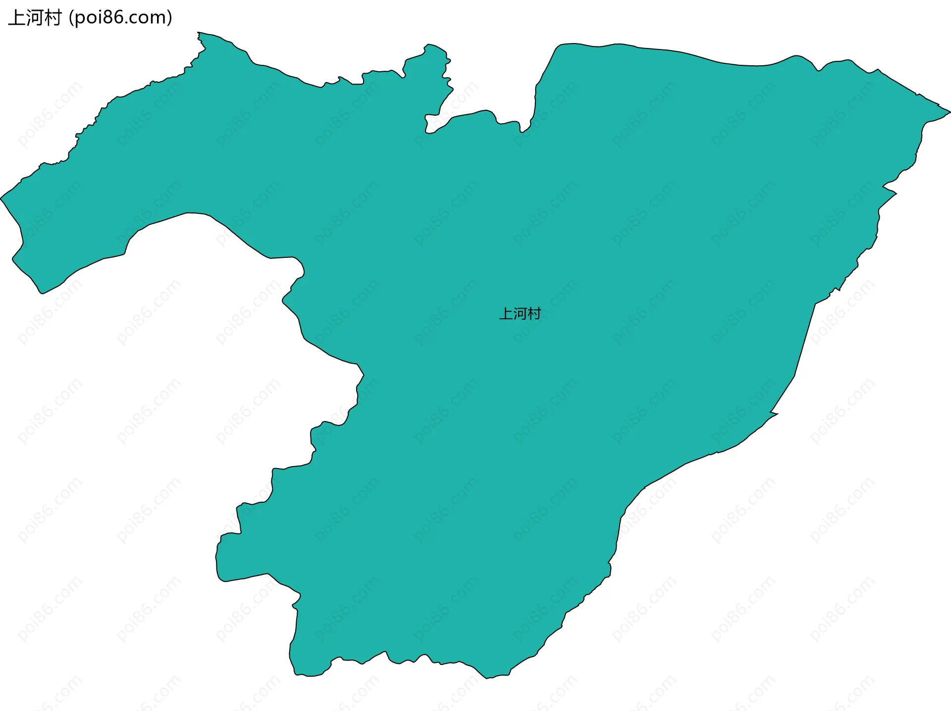 上河村边界地图