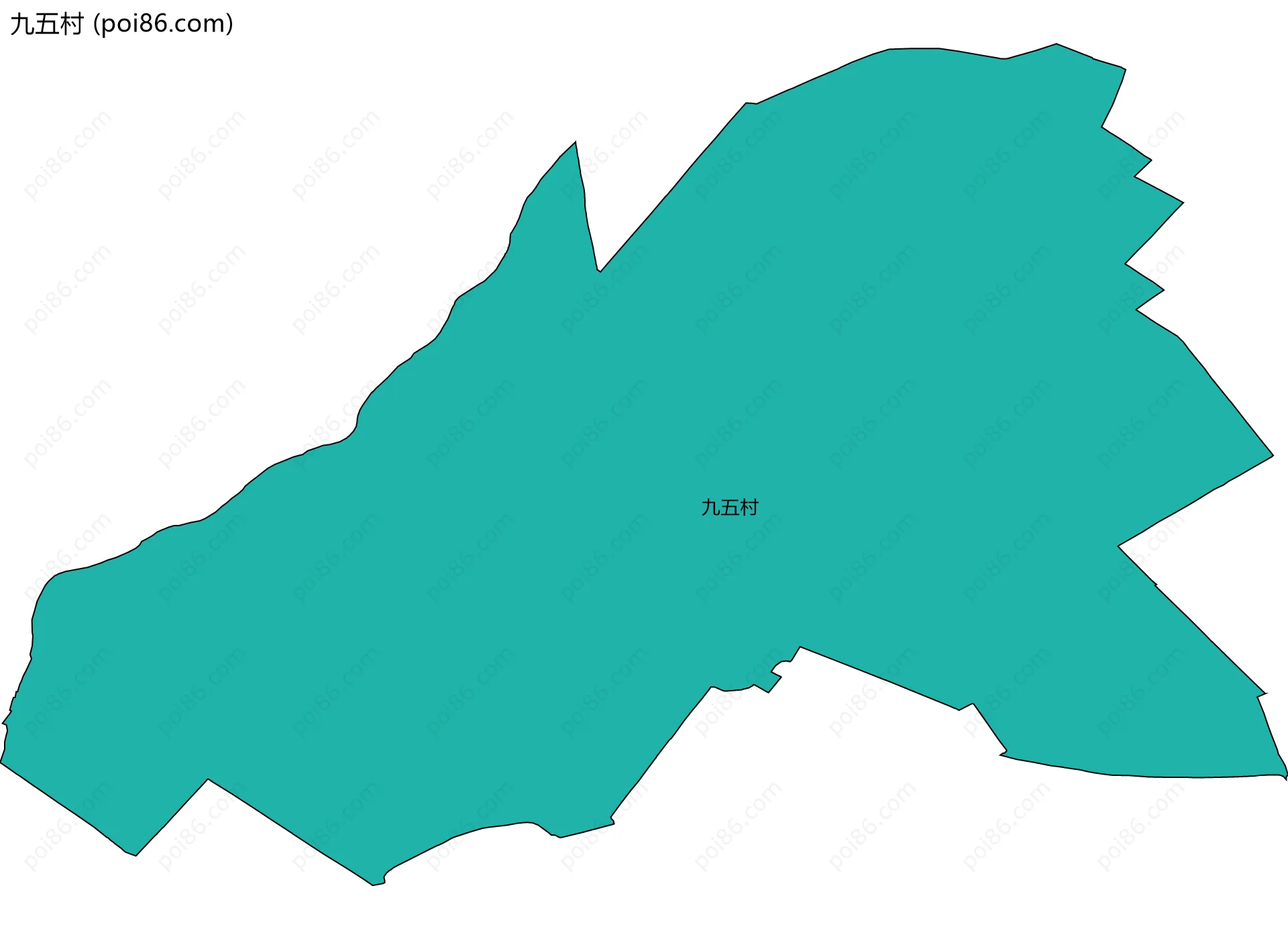 九五村边界地图