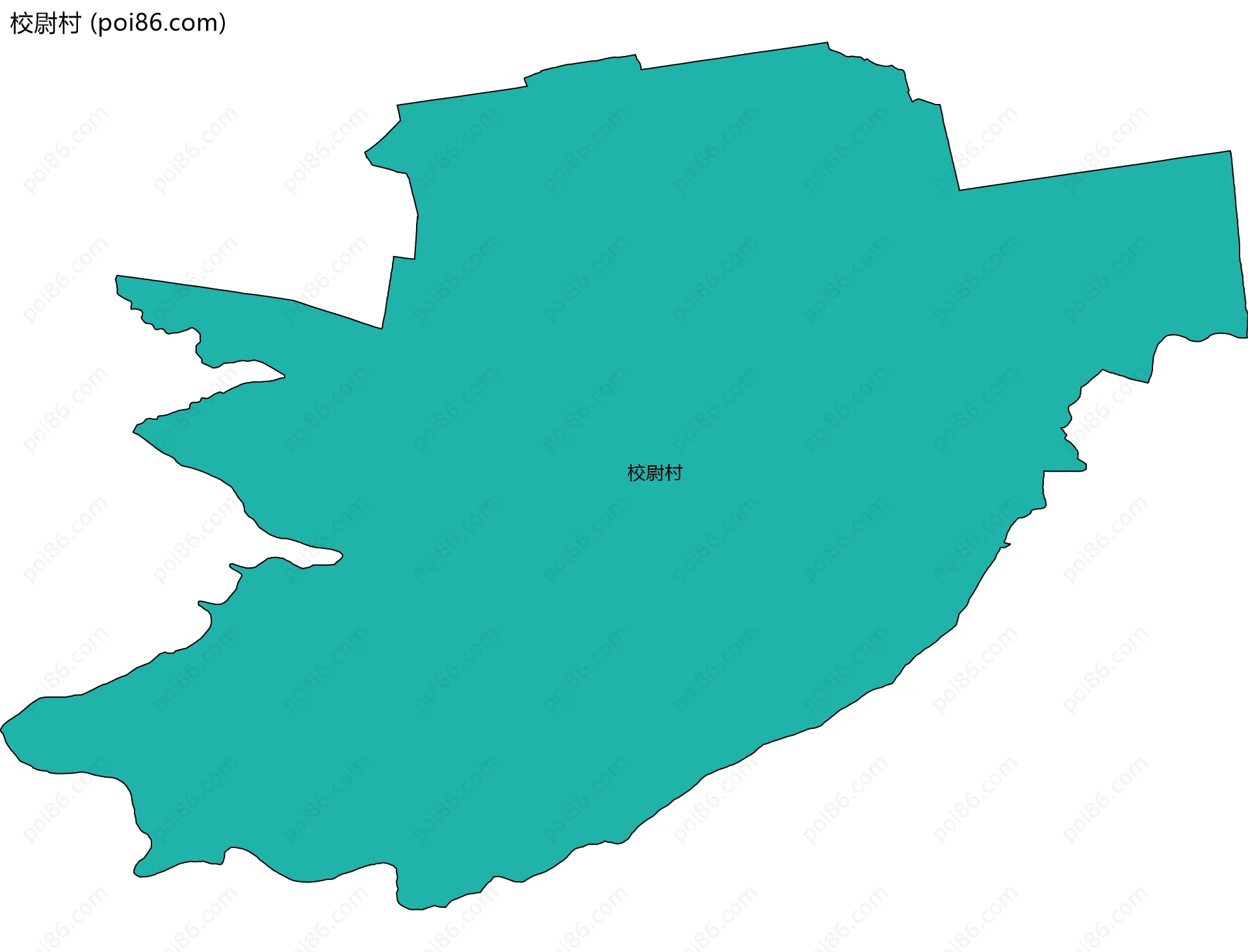 校尉村边界地图