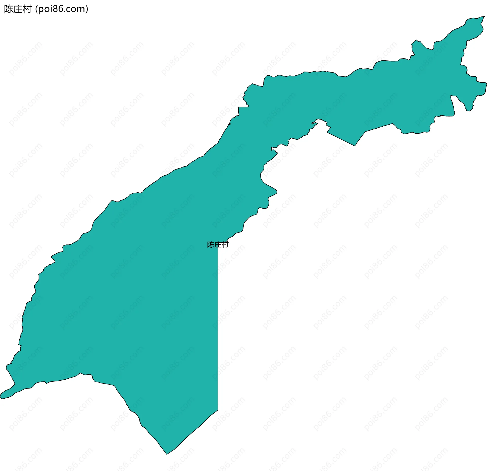 陈庄村边界地图