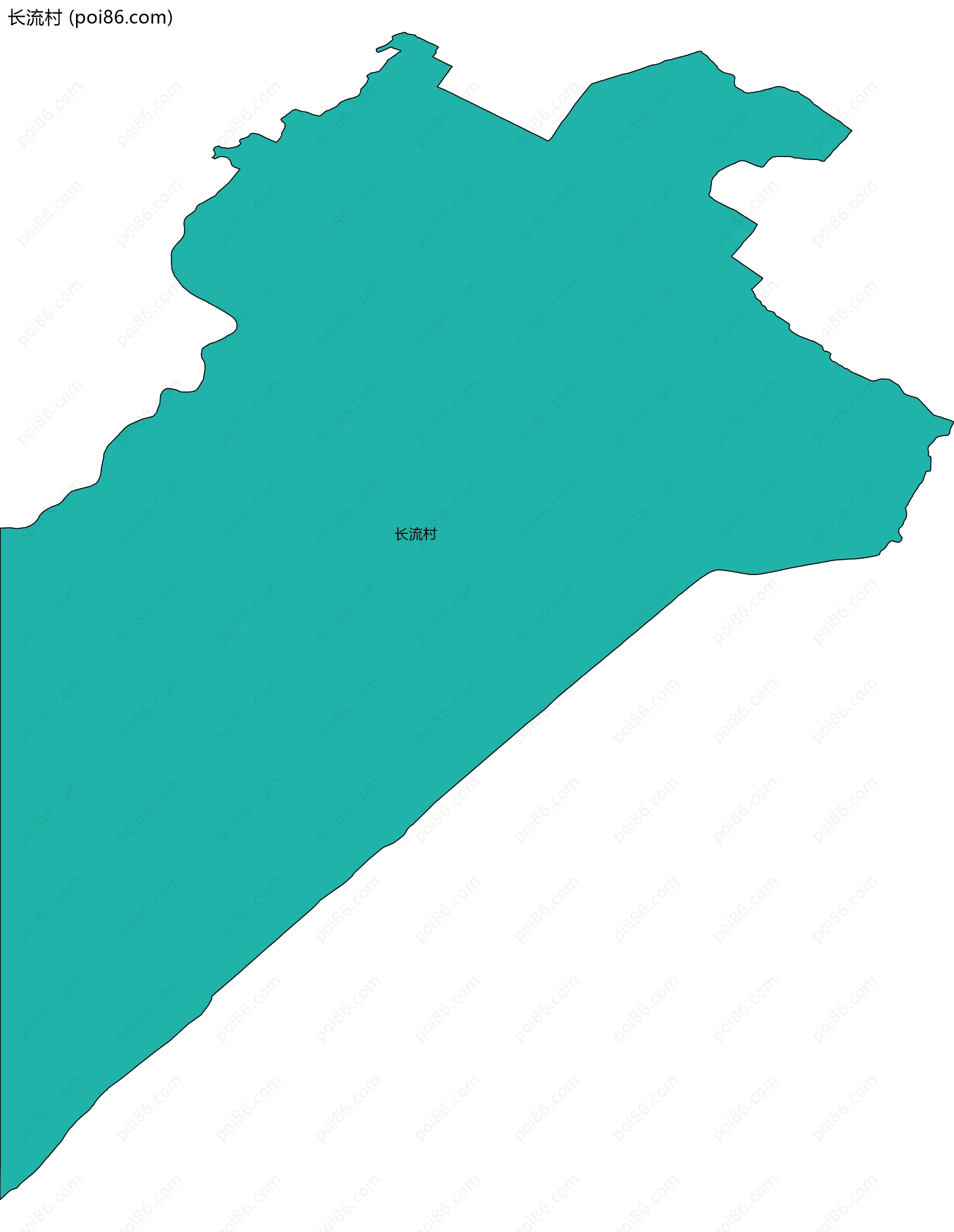 长流村边界地图