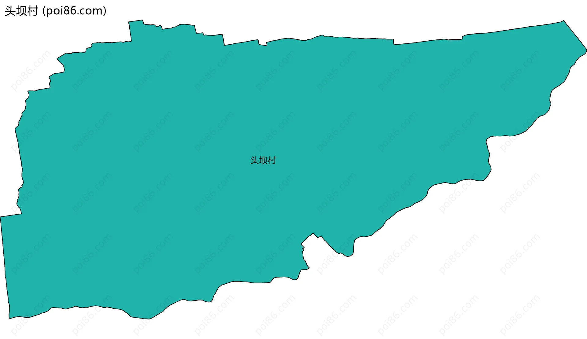 头坝村边界地图