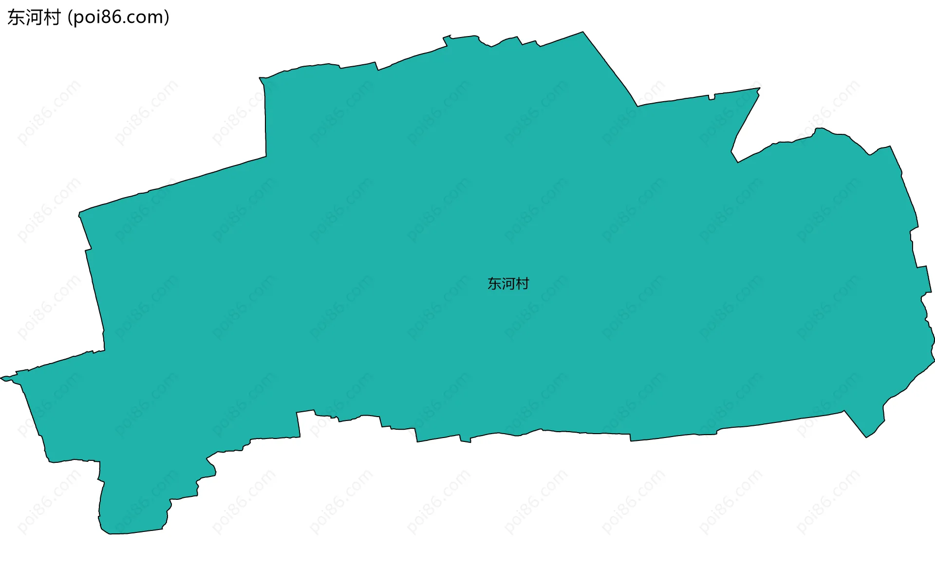东河村边界地图