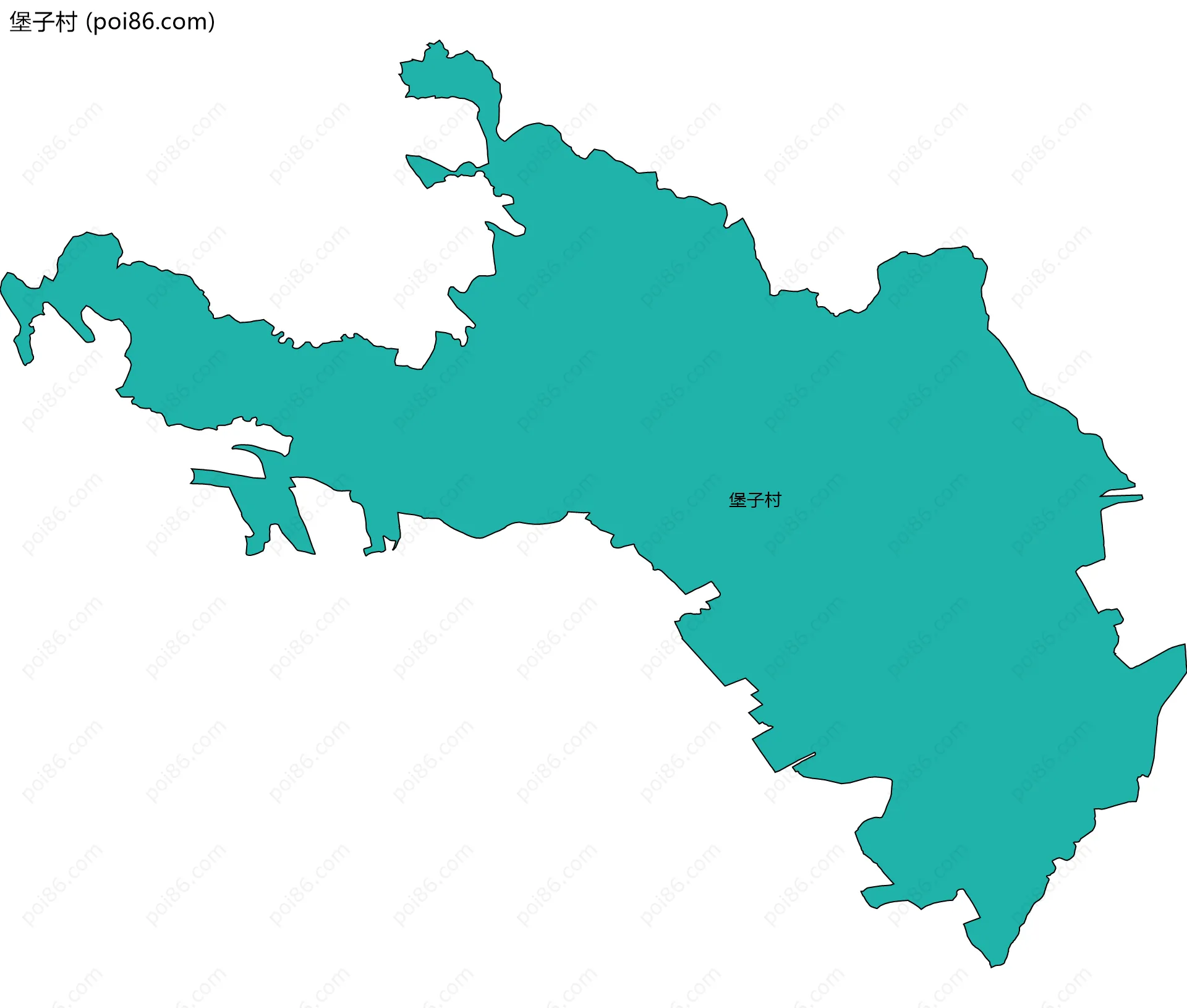 堡子村边界地图