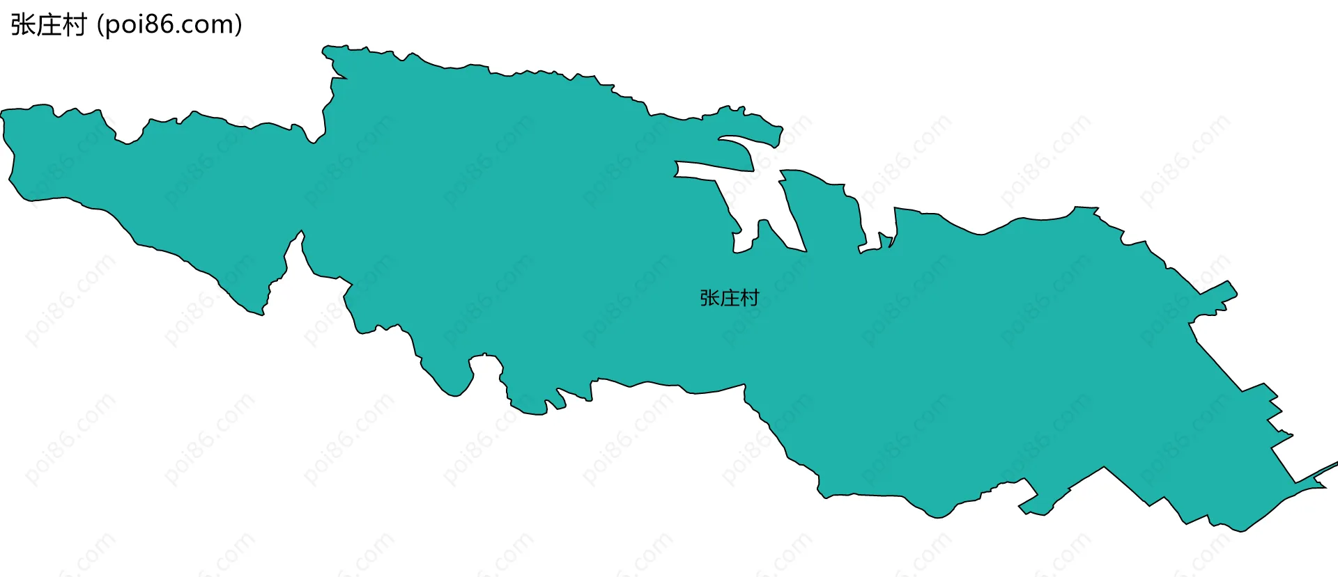 张庄村边界地图