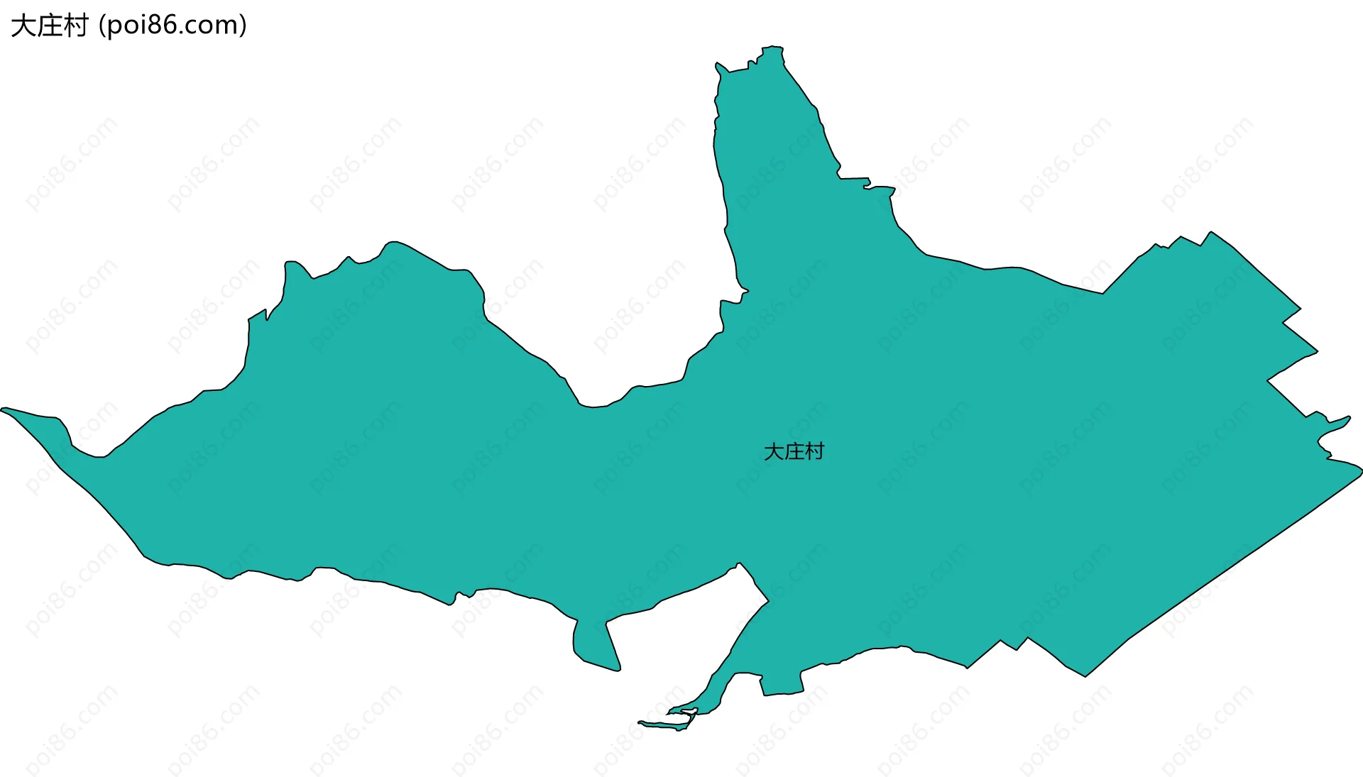大庄村边界地图