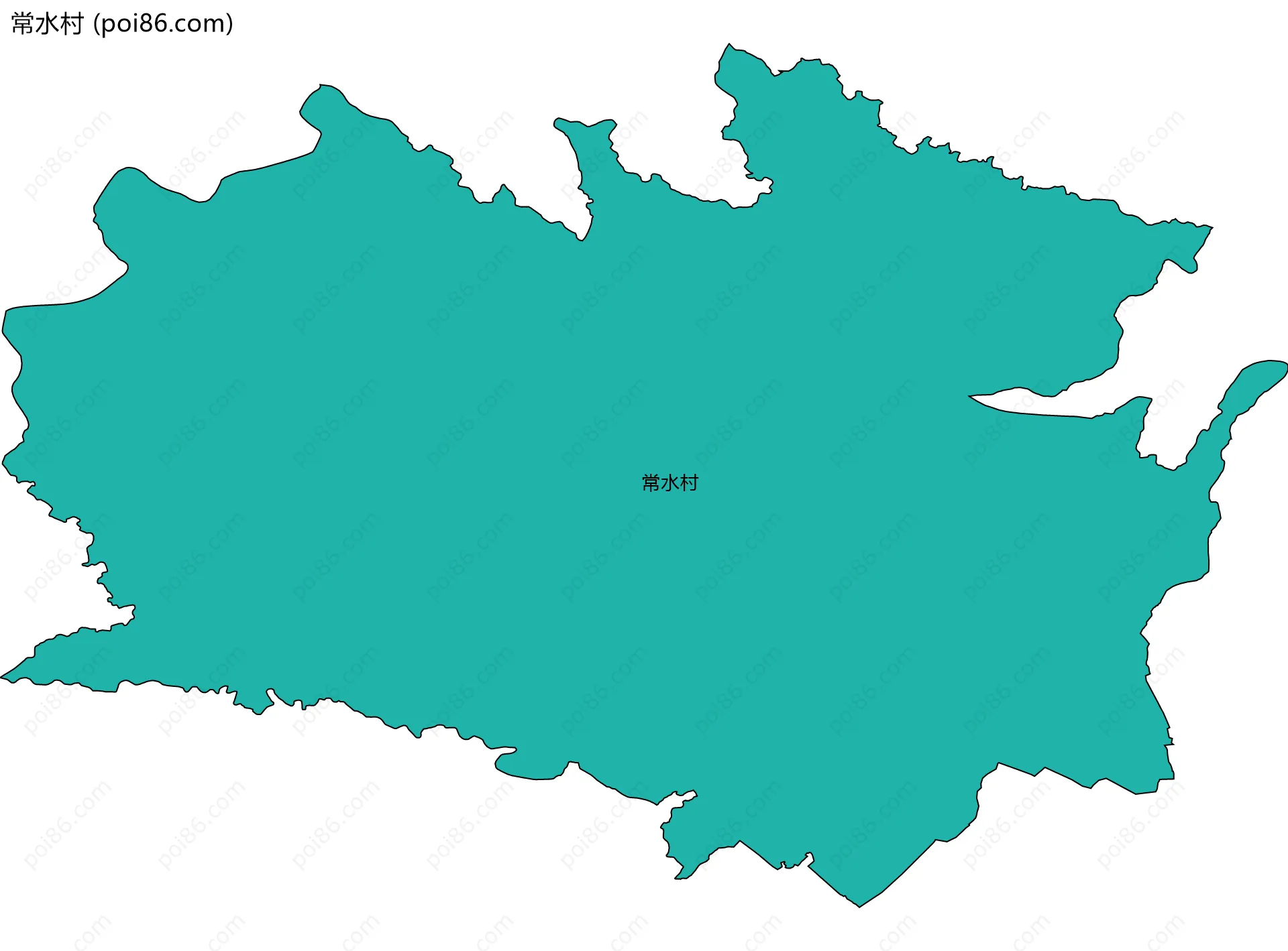 常水村边界地图