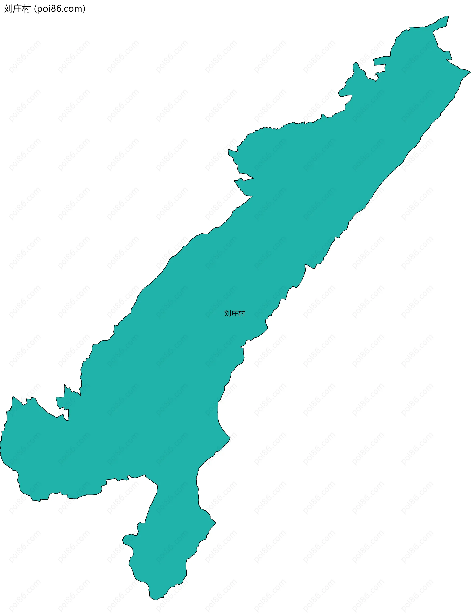 刘庄村边界地图