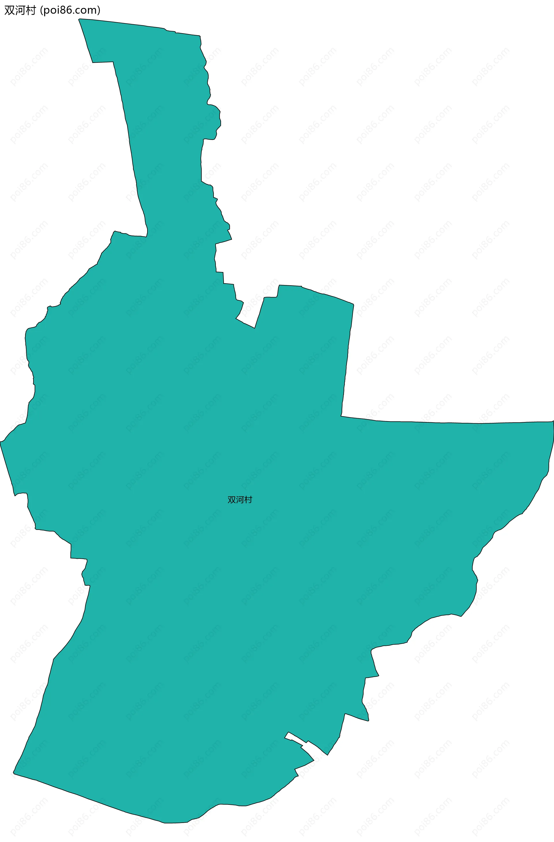 双河村边界地图