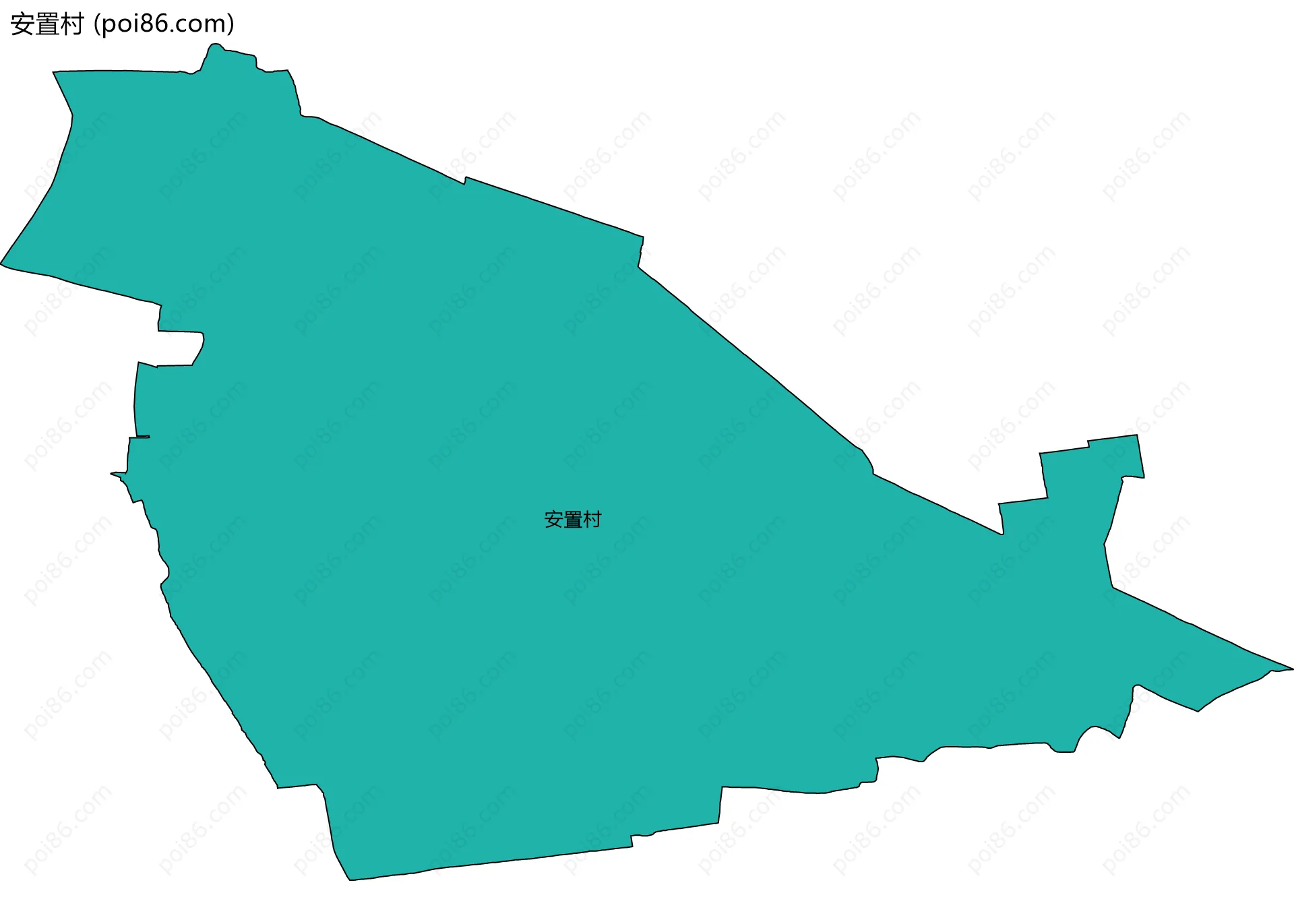 安置村边界地图
