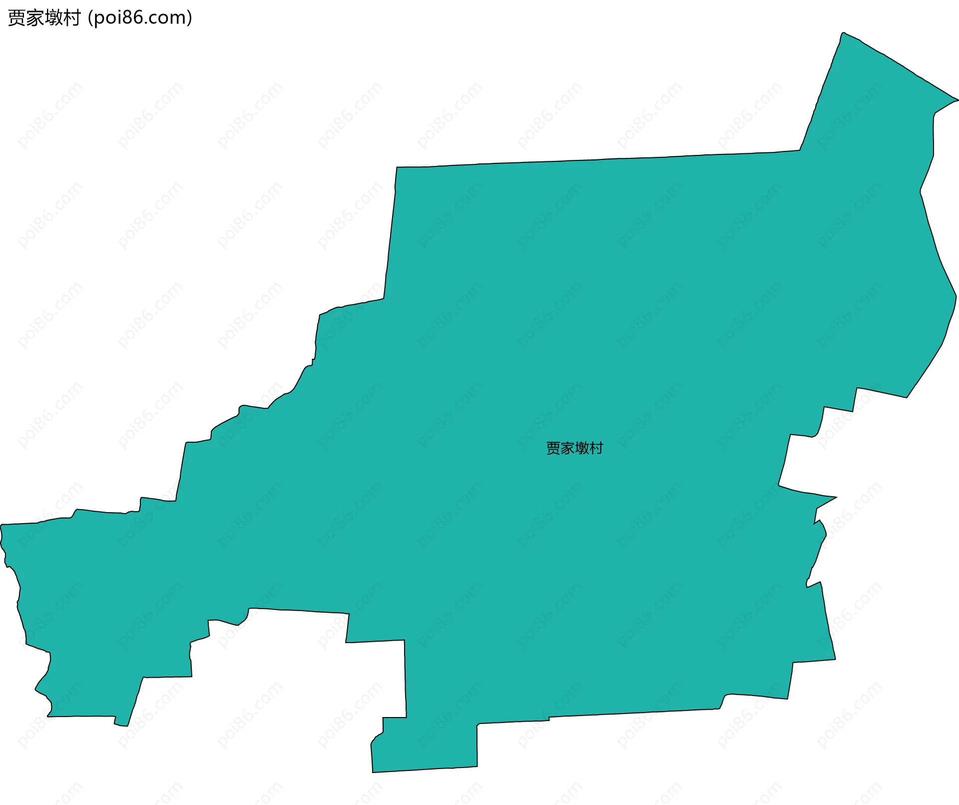 贾家墩村边界地图