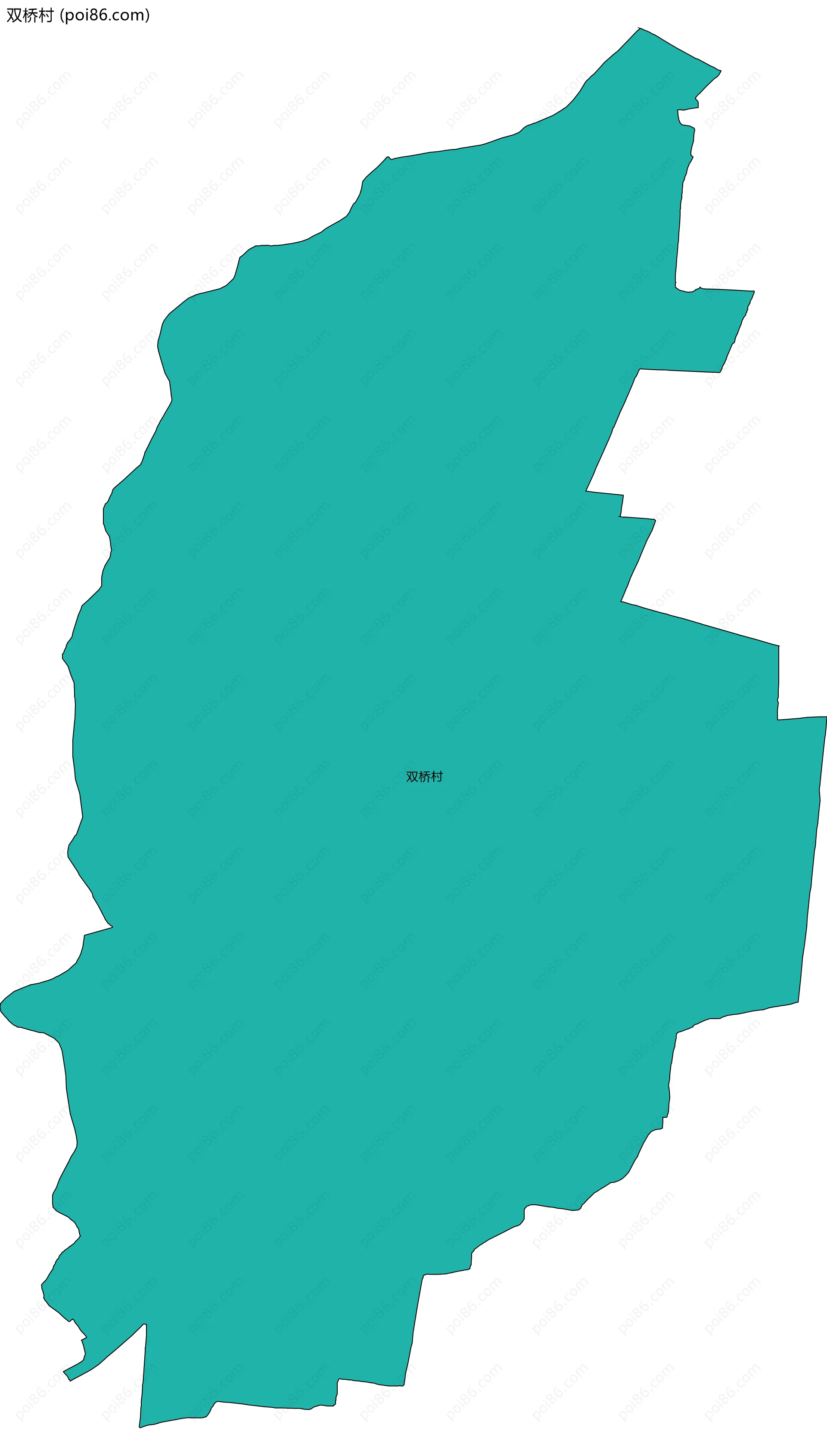 双桥村边界地图