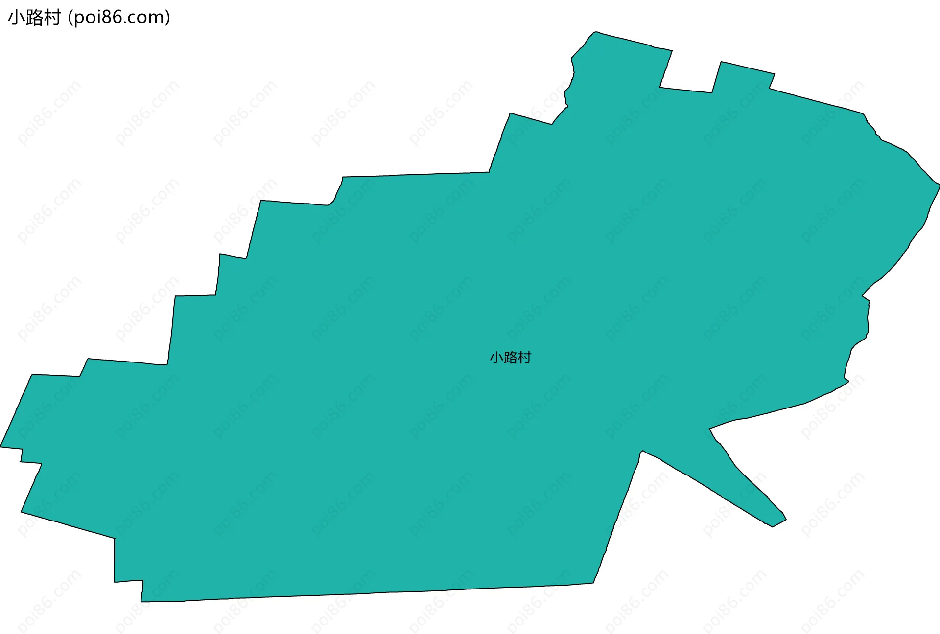 小路村边界地图