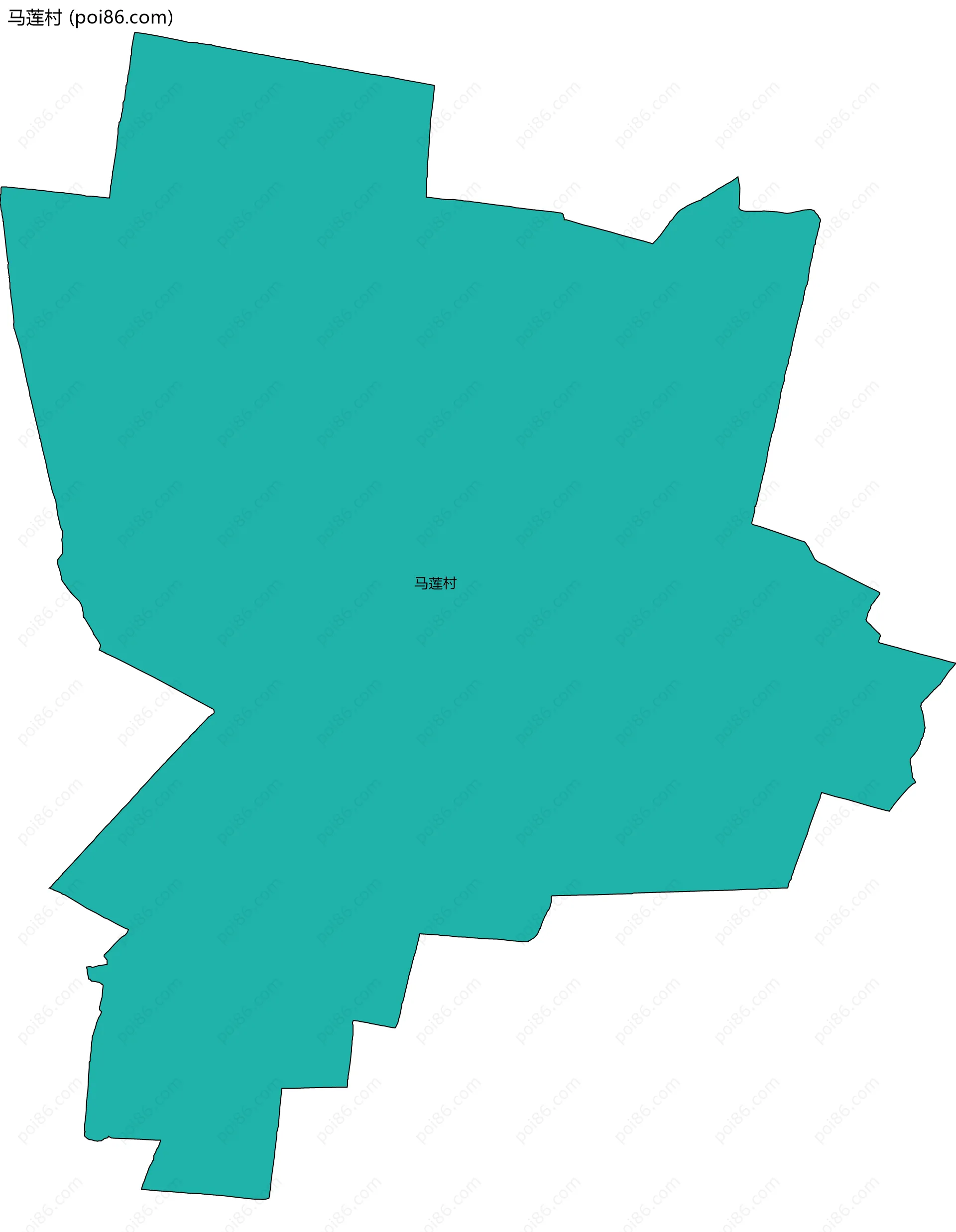 马莲村边界地图