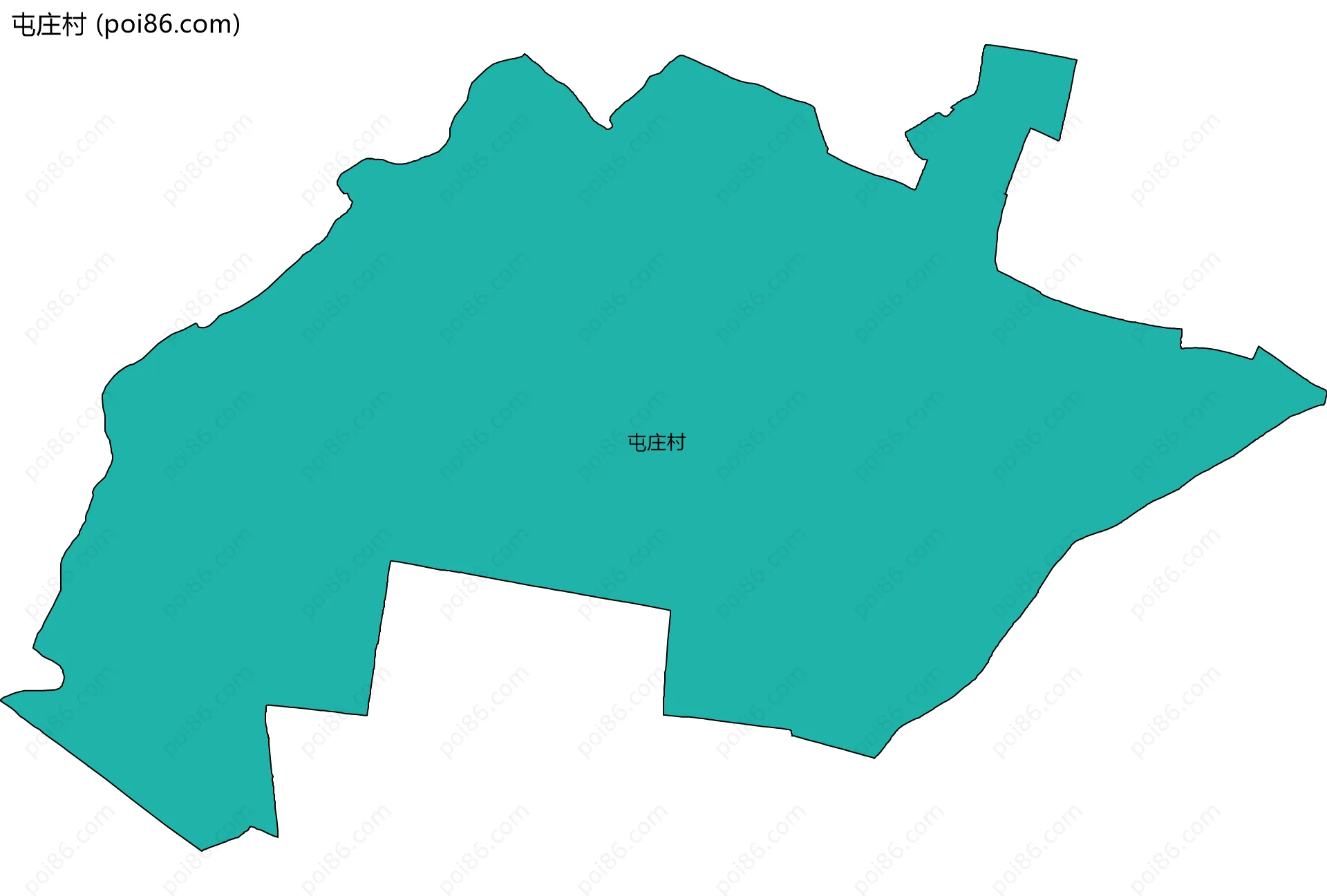 屯庄村边界地图