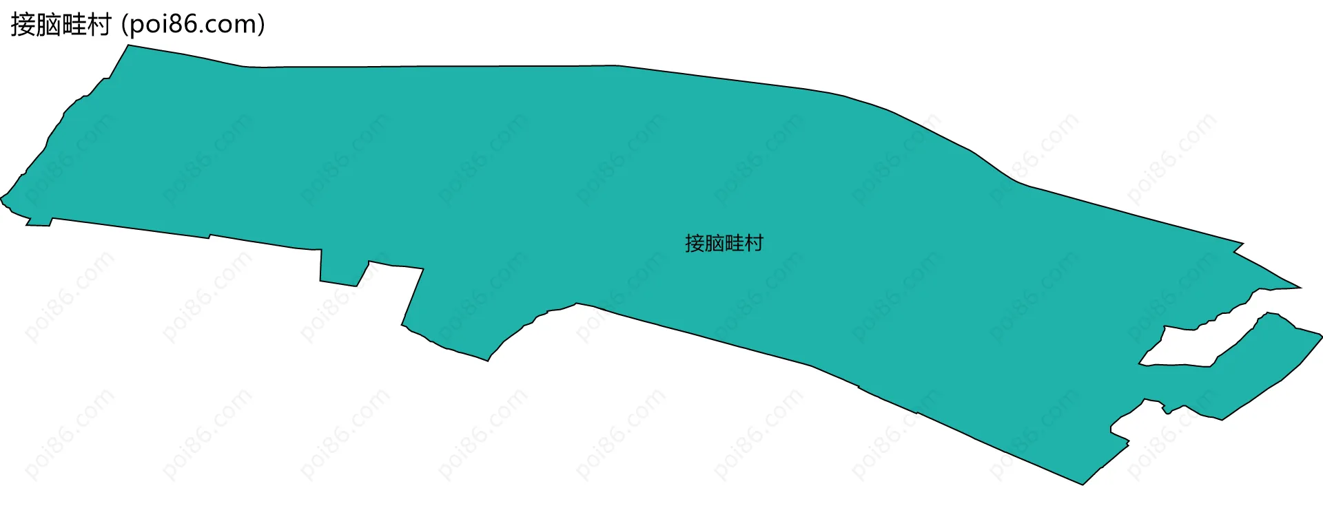 接脑畦村边界地图