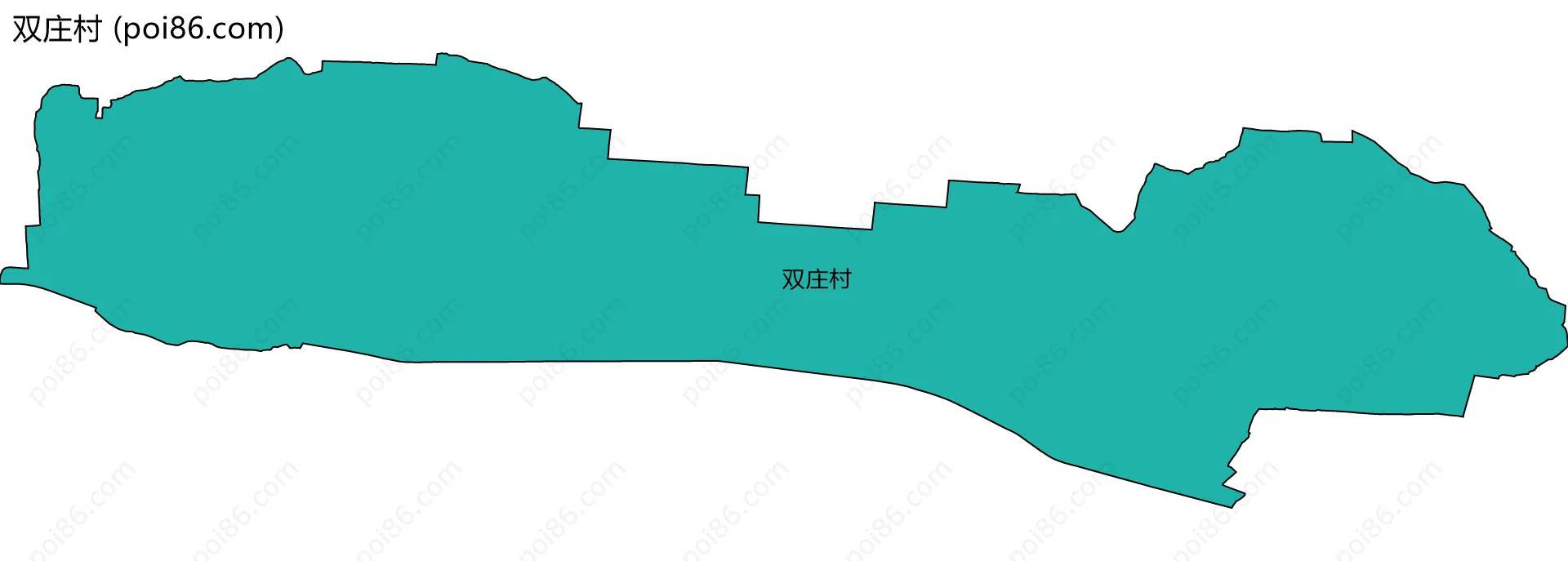 双庄村边界地图