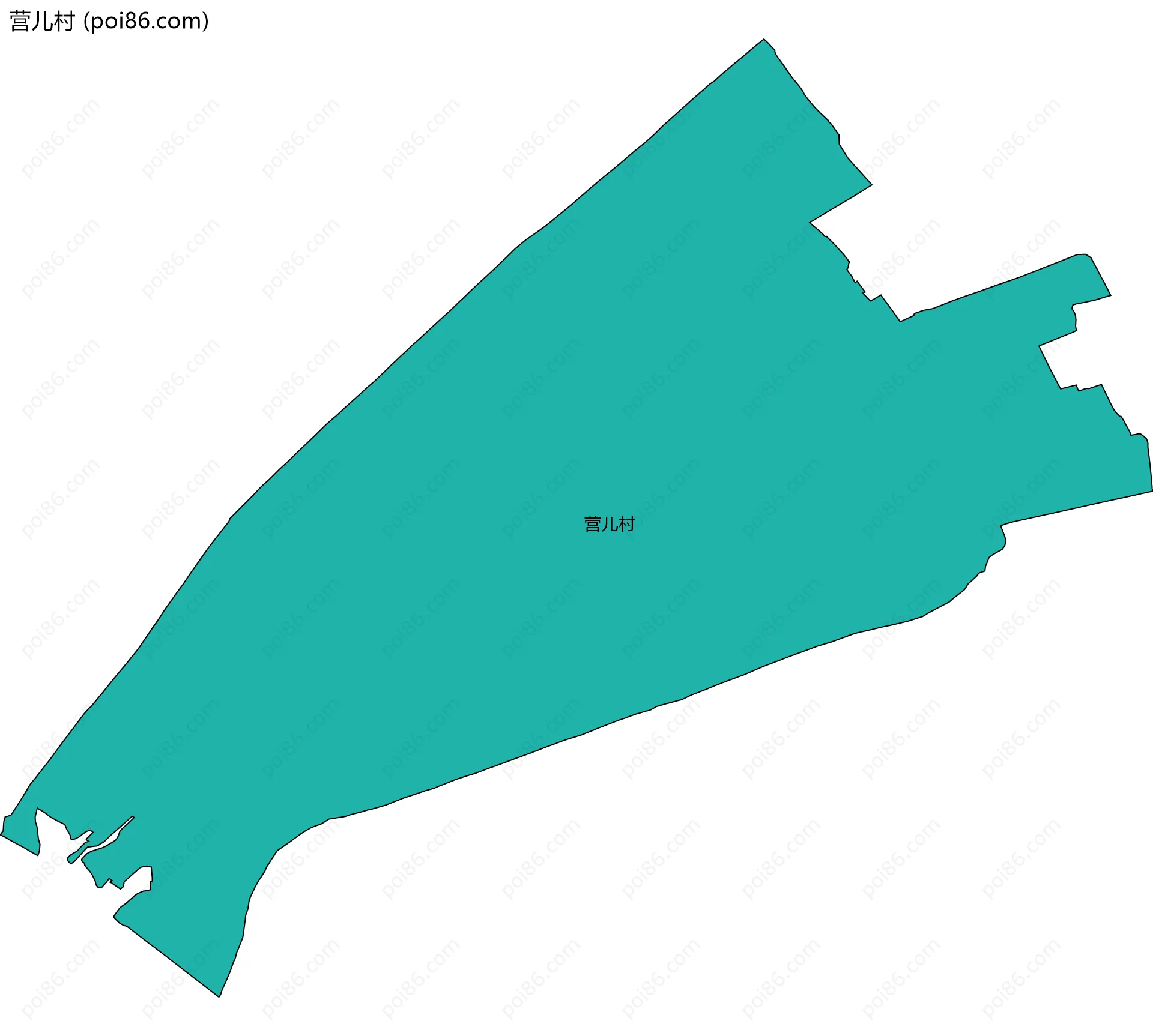 营儿村边界地图