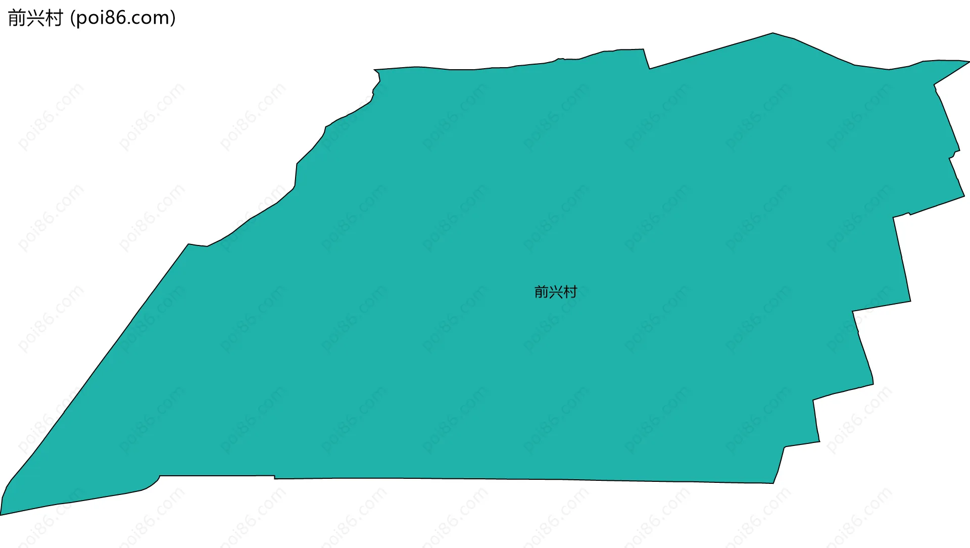 前兴村边界地图
