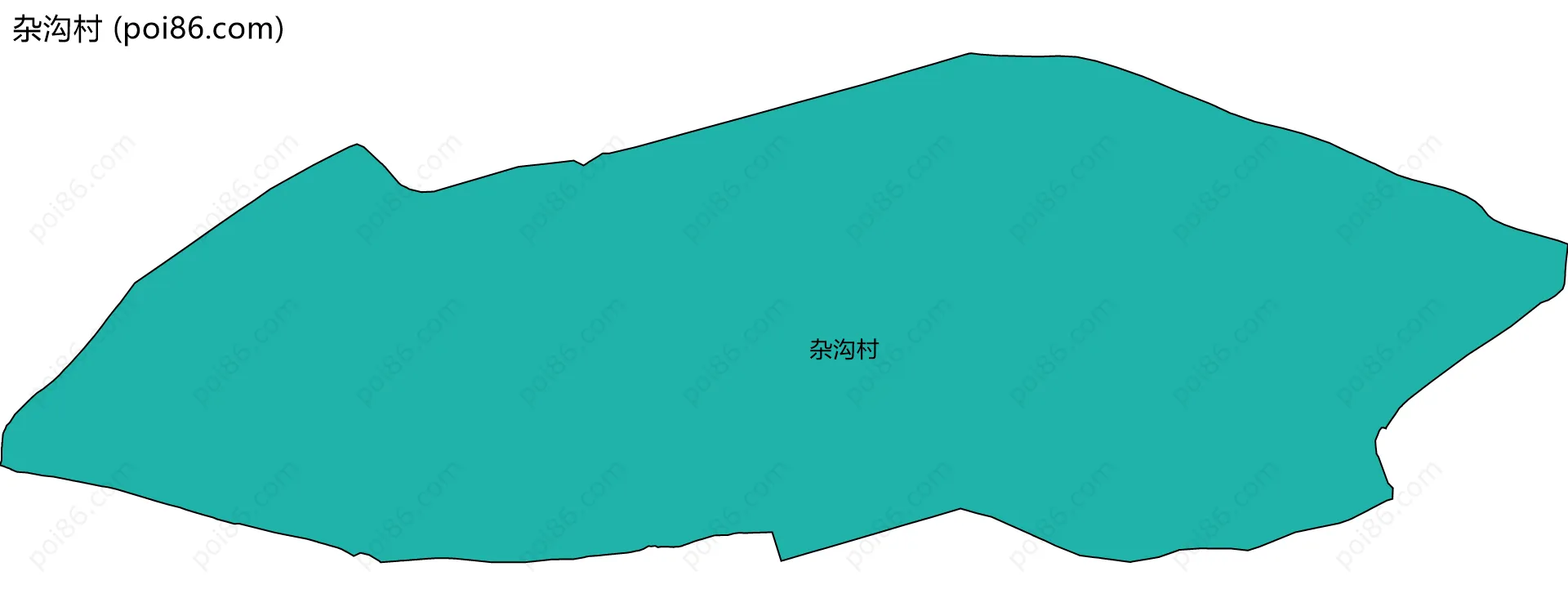 杂沟村边界地图