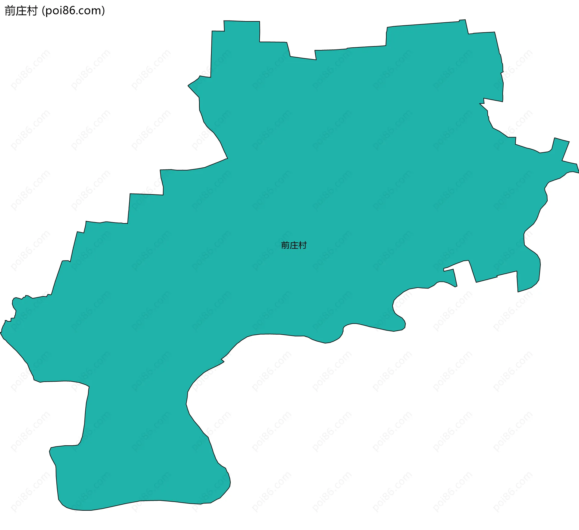 前庄村边界地图
