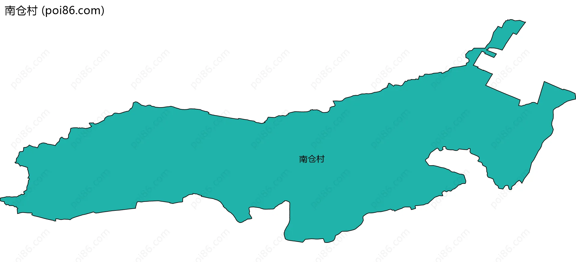 南仓村边界地图