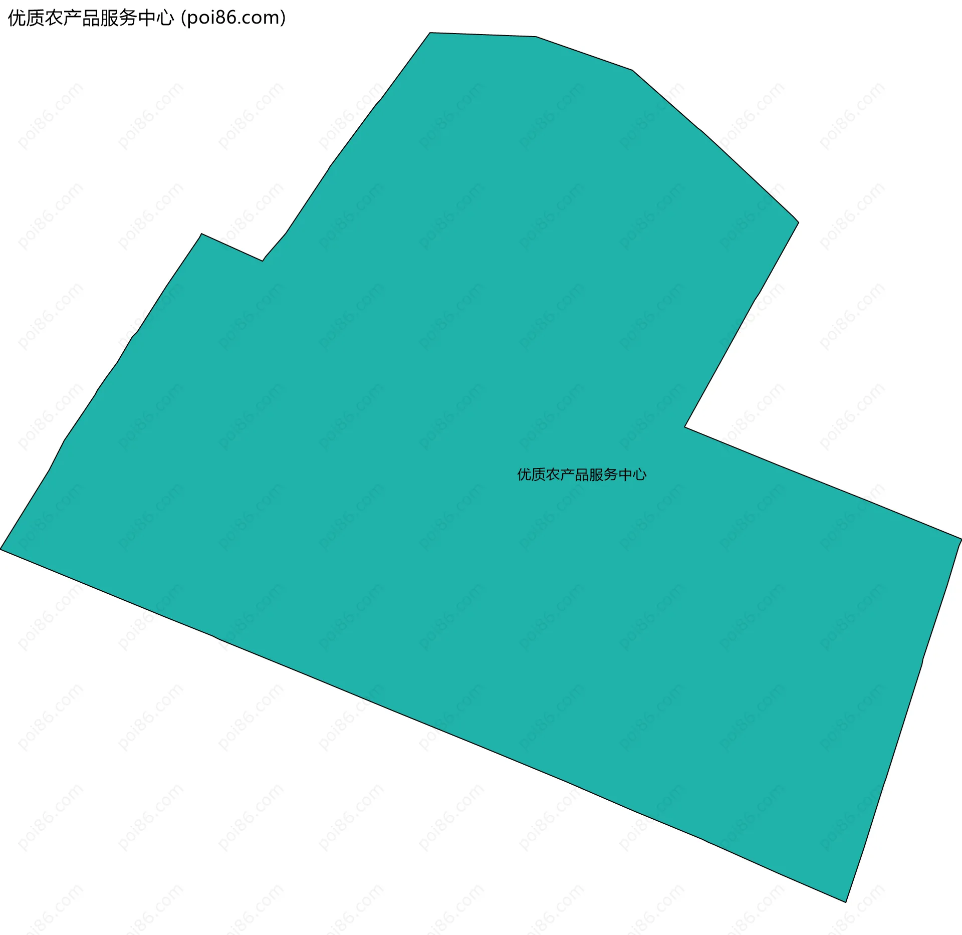 优质农产品服务中心边界地图