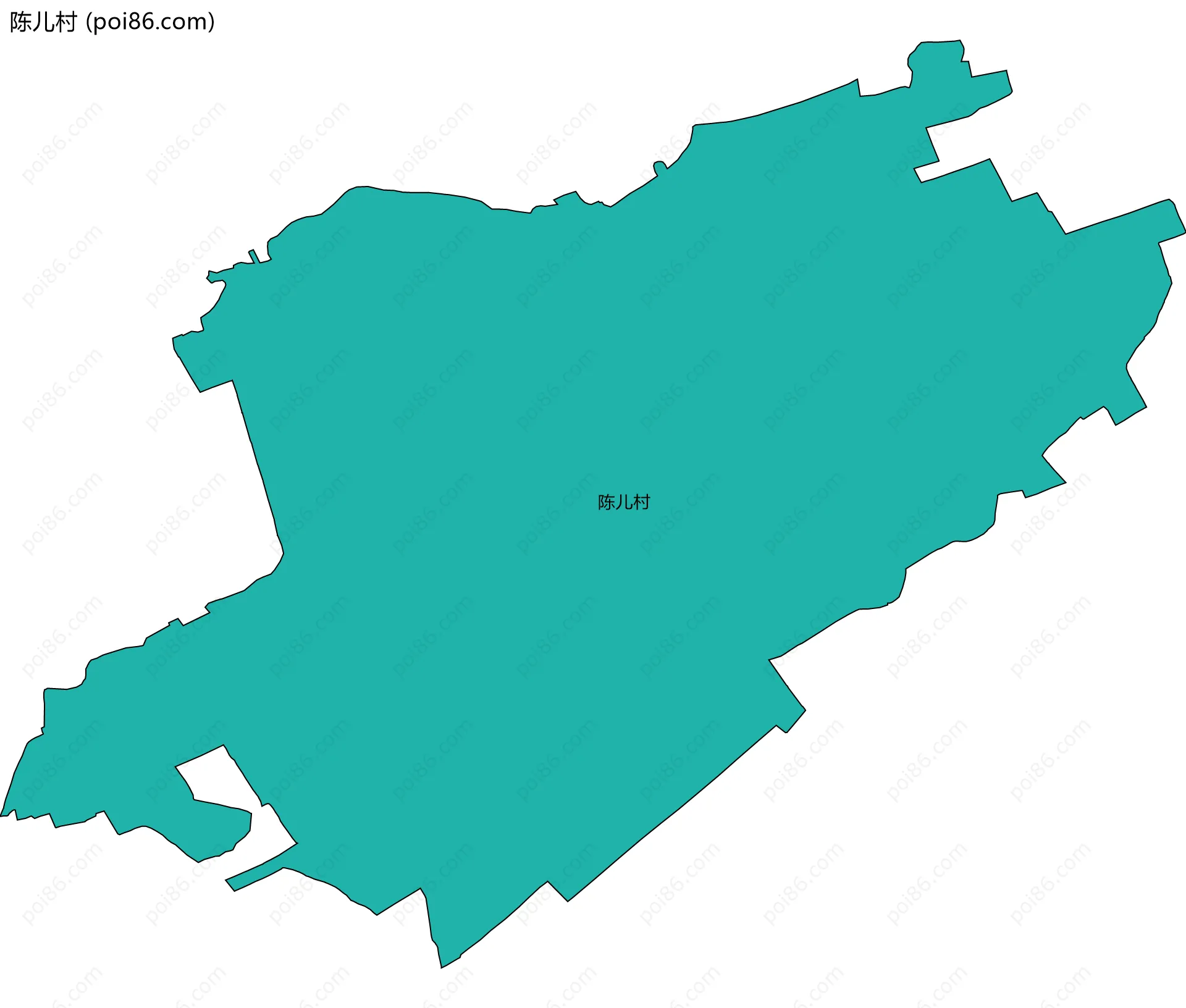 陈儿村边界地图
