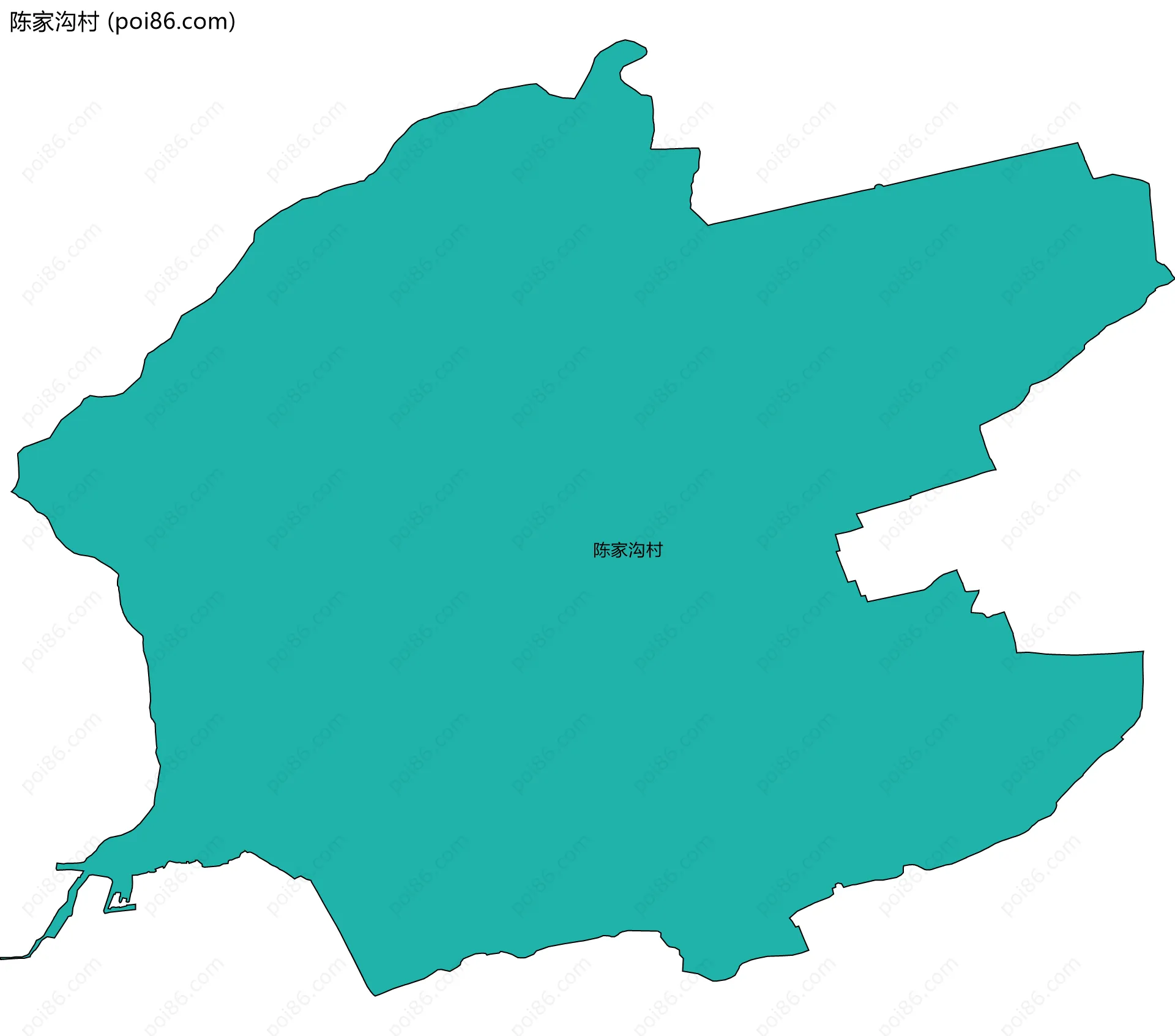 陈家沟村边界地图