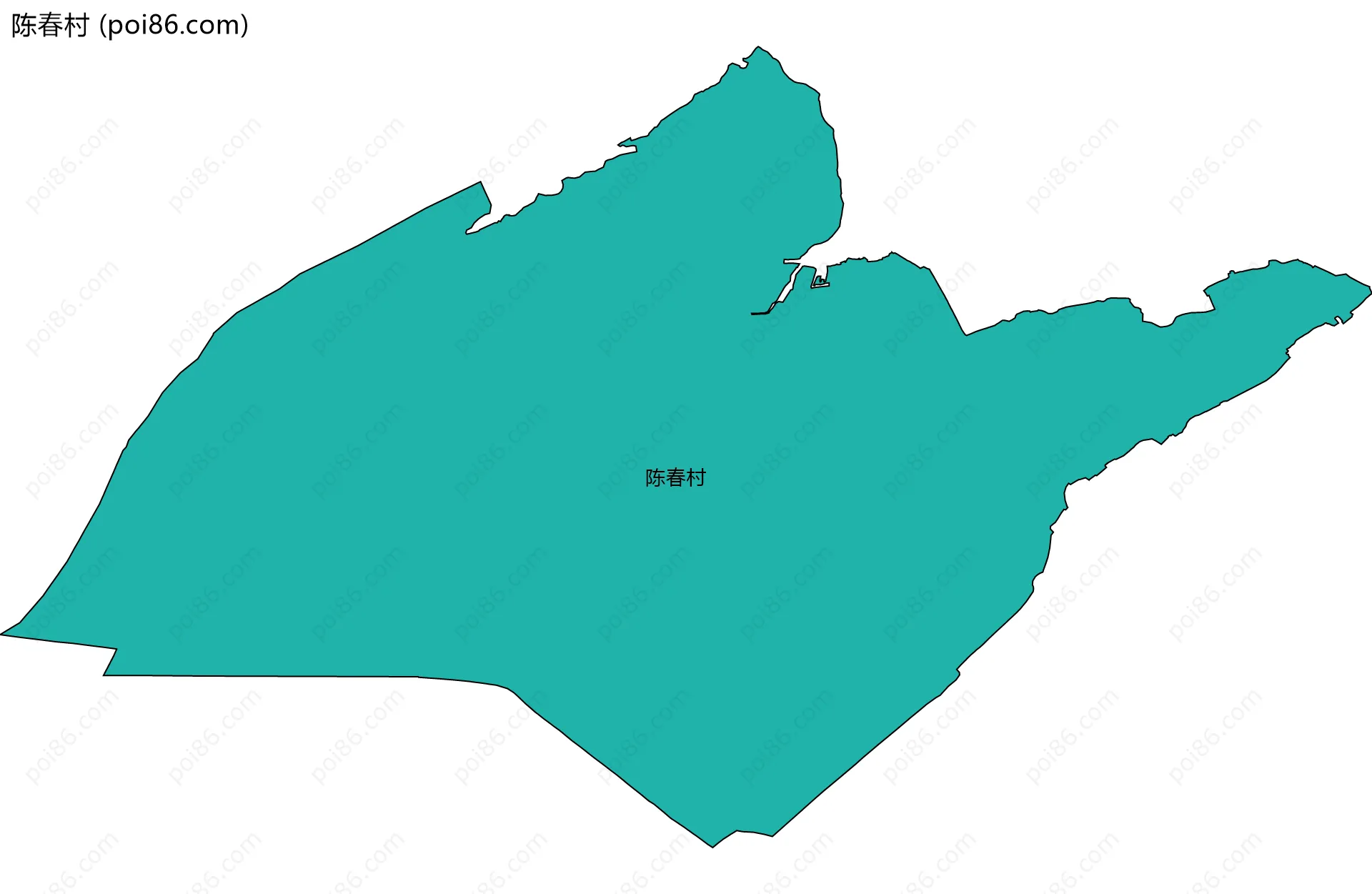 陈春村边界地图